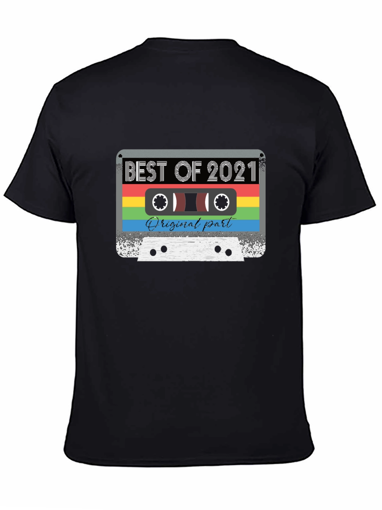 Black Best of 2021 Cassette Tape Graphic Tee view 4