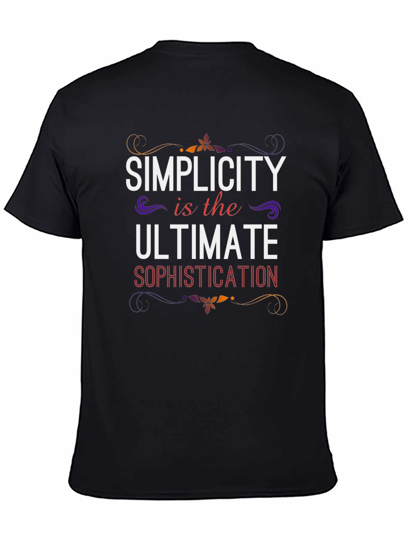 Simplicity T-Shirt - Sophisticated Black Tee - 4