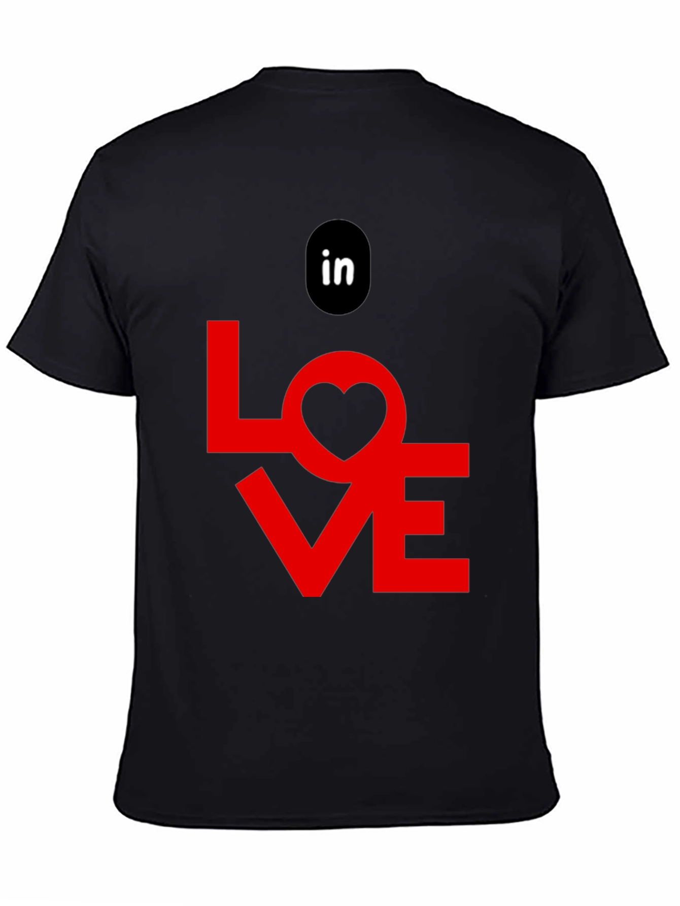 Black In Love Graphic Tee - Black Cotton T-Shirt view 4