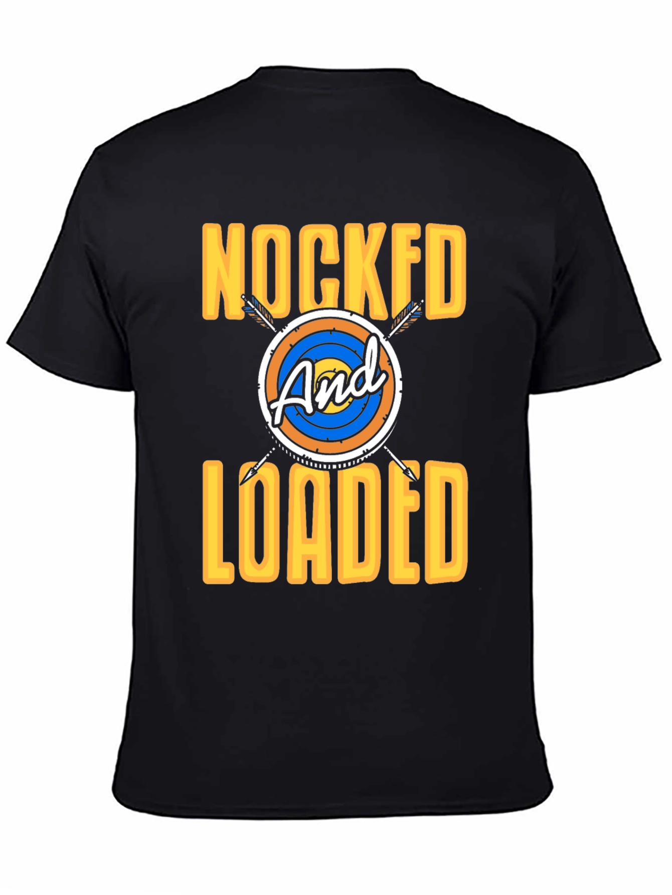 Black Archery "Nocked and Loaded" Graphic T-Shirt view 4