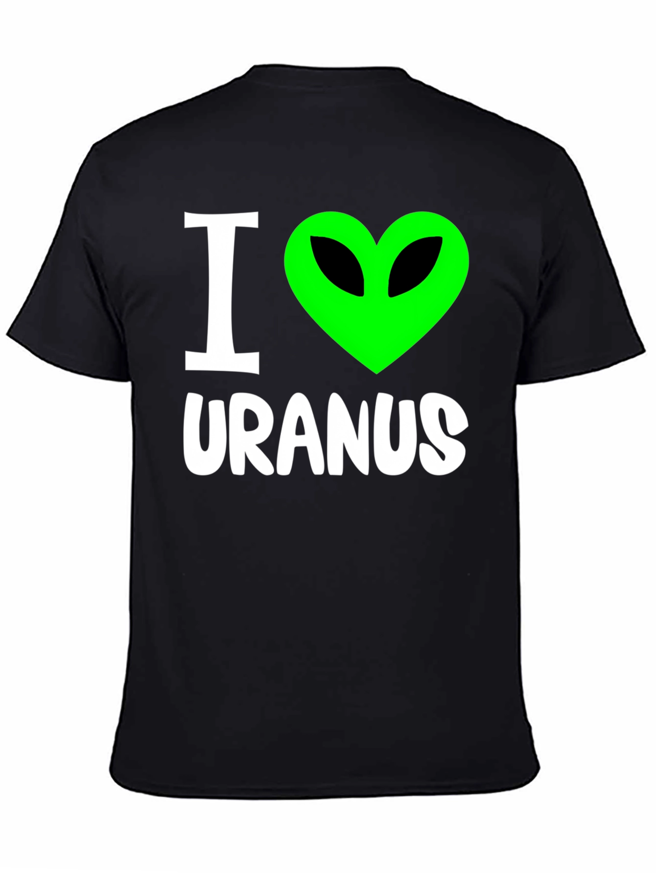 Black I Love Uranus Graphic T-Shirt view 4