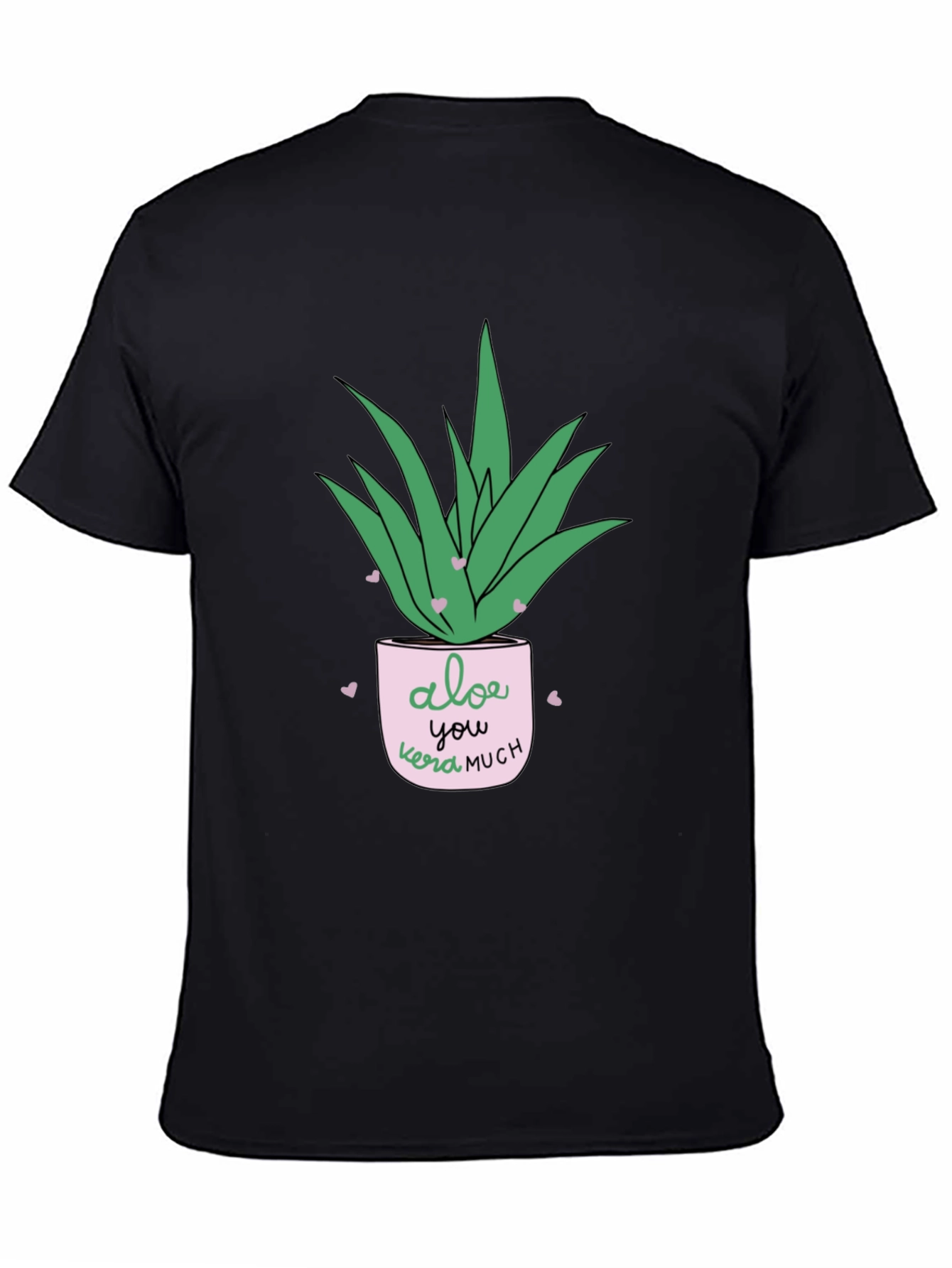 Black Aloe You Vera Much Black T-Shirt view 4