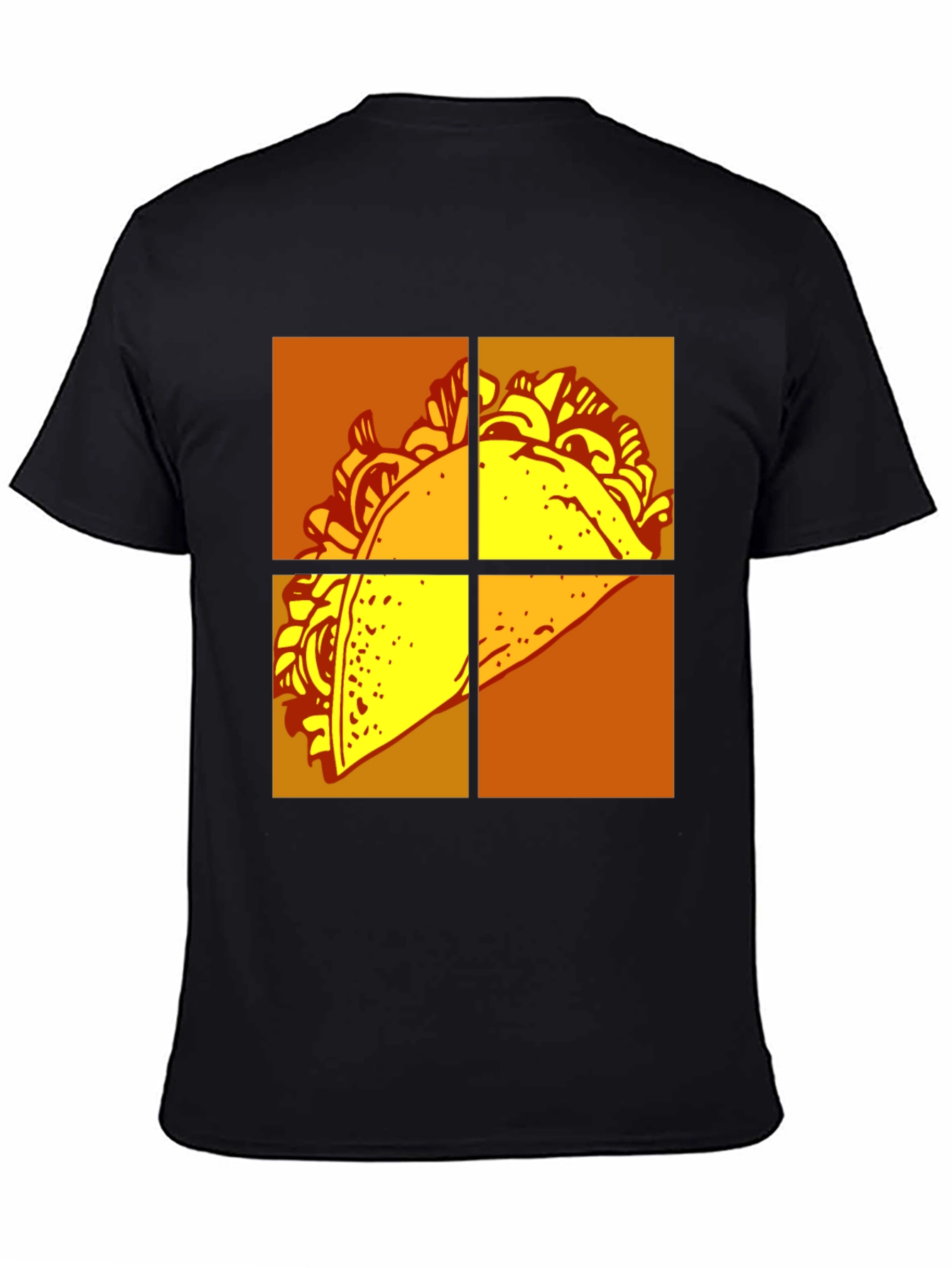 Black Taco T-Shirt - Graphic Novelty Tee view 4
