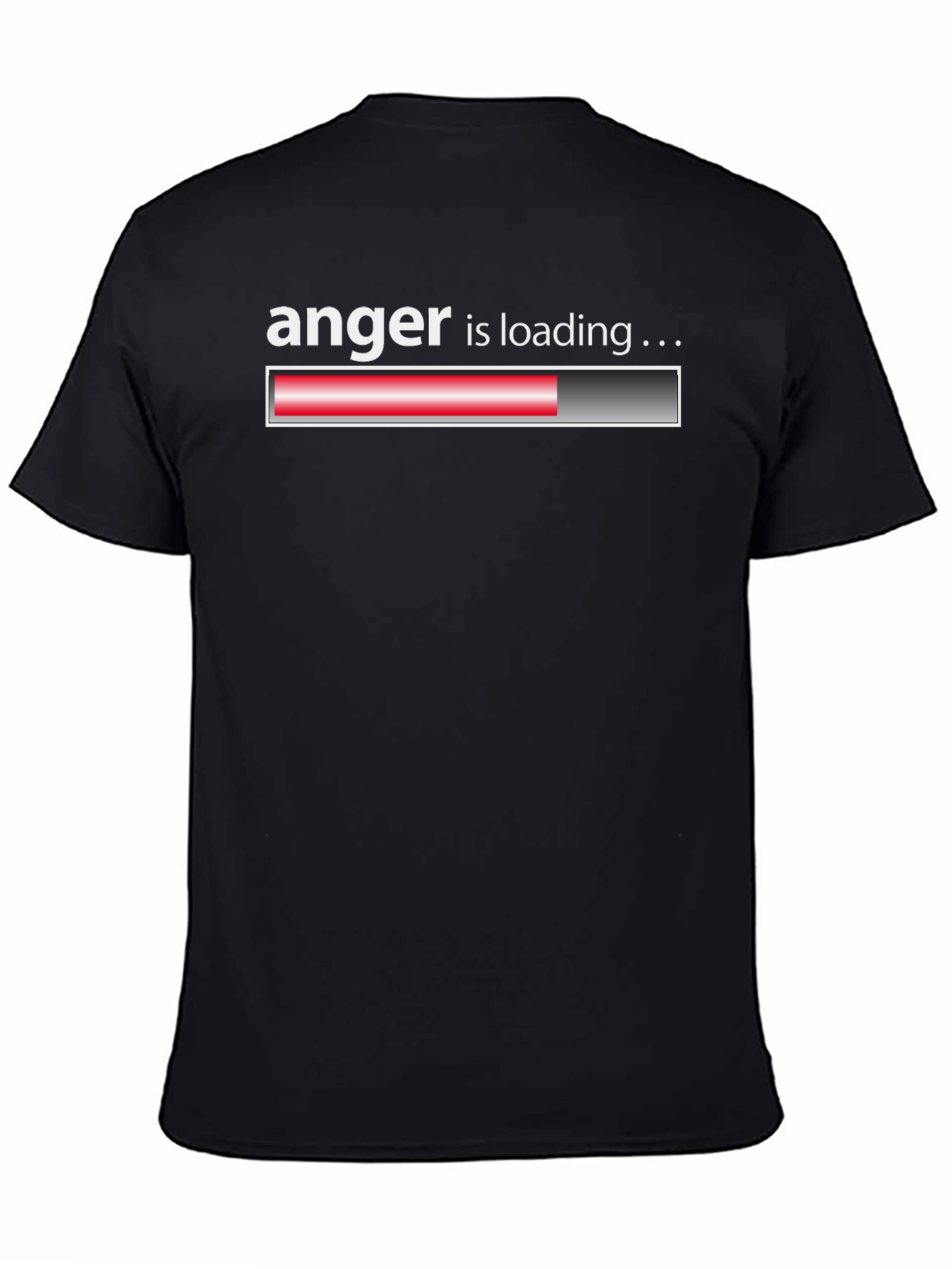 Black Anger is Loading T-Shirt - Funny Graphic Tee view 4