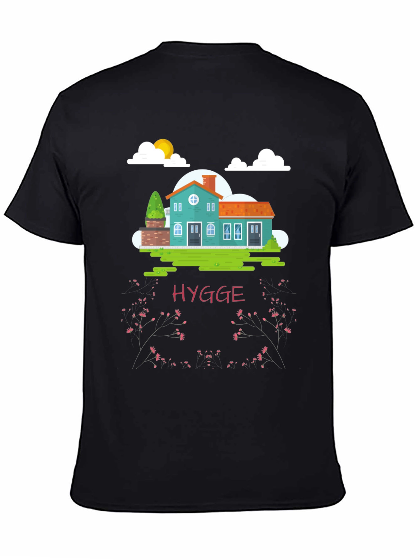 Black Hygge House Black T-Shirt - Cozy Comfort view 4
