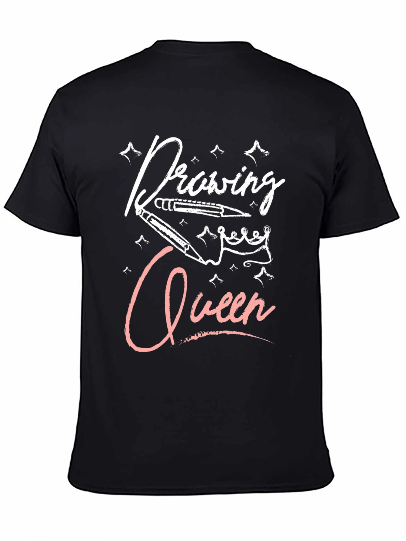 Black Drawing Queen Black T-Shirt view 4