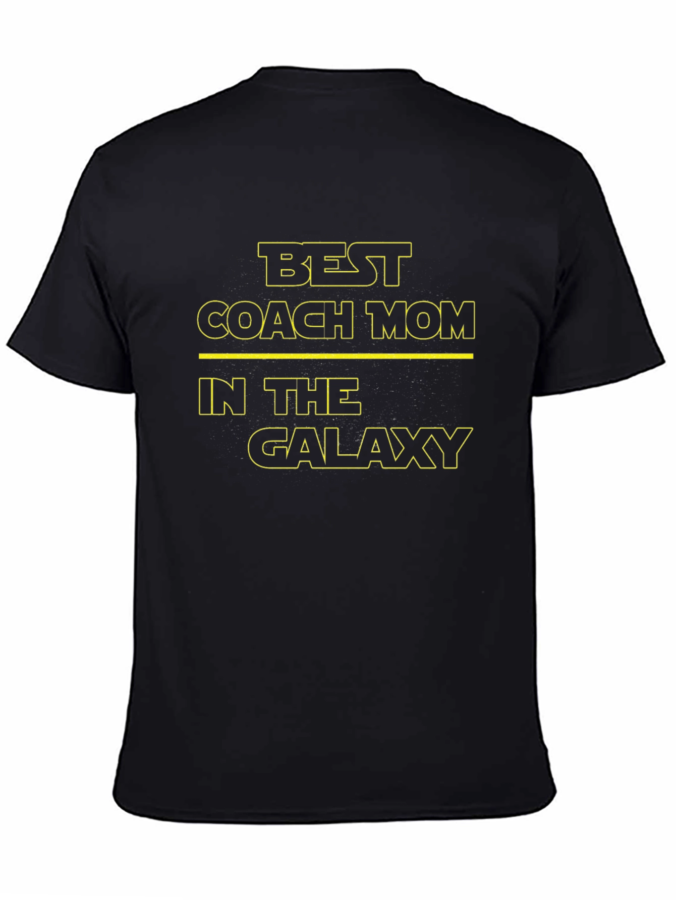 Black Best Coach Mom Galaxy Black T-Shirt view 4