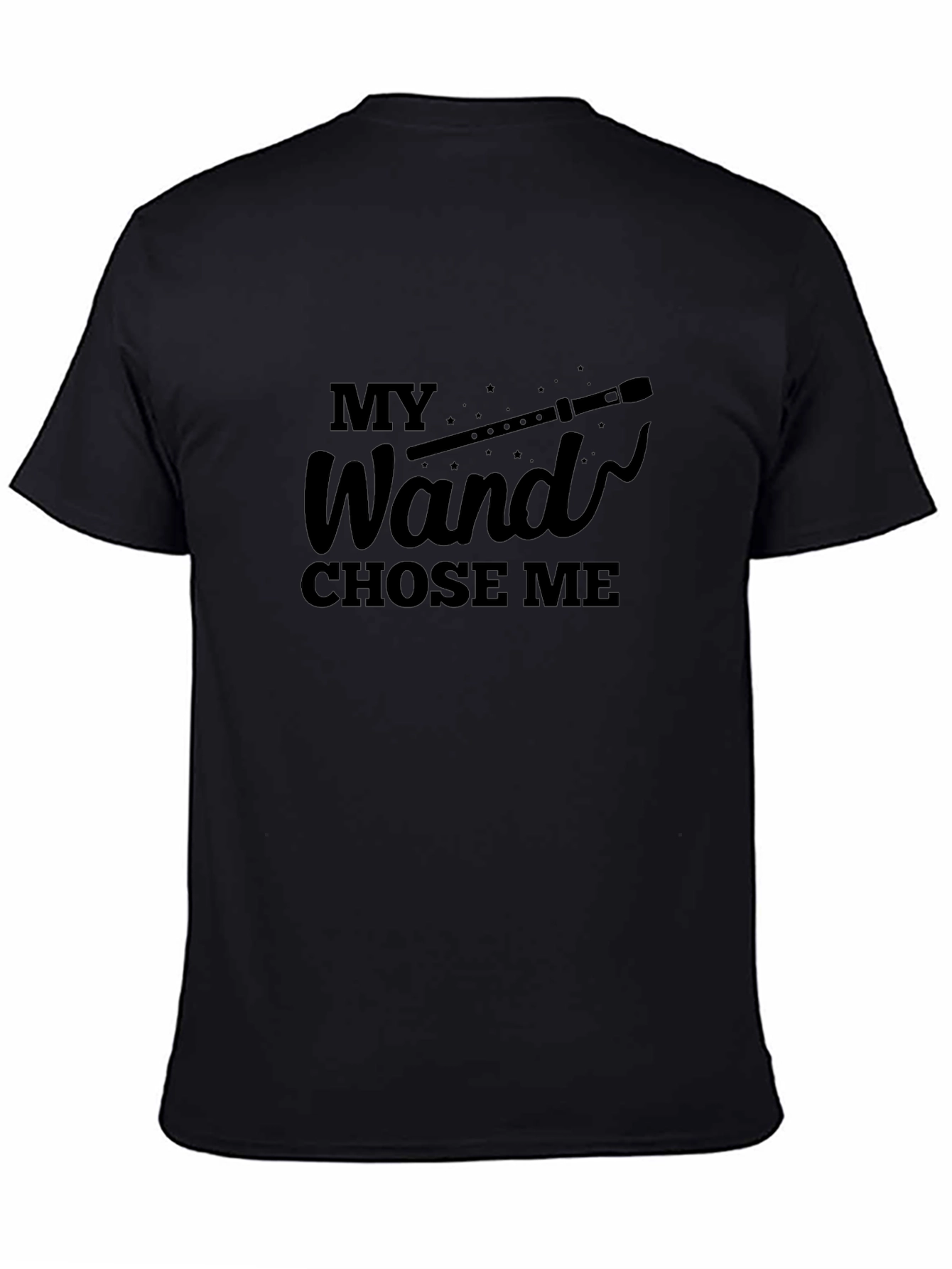 Black My Wand Chose Me Black T-Shirt view 4