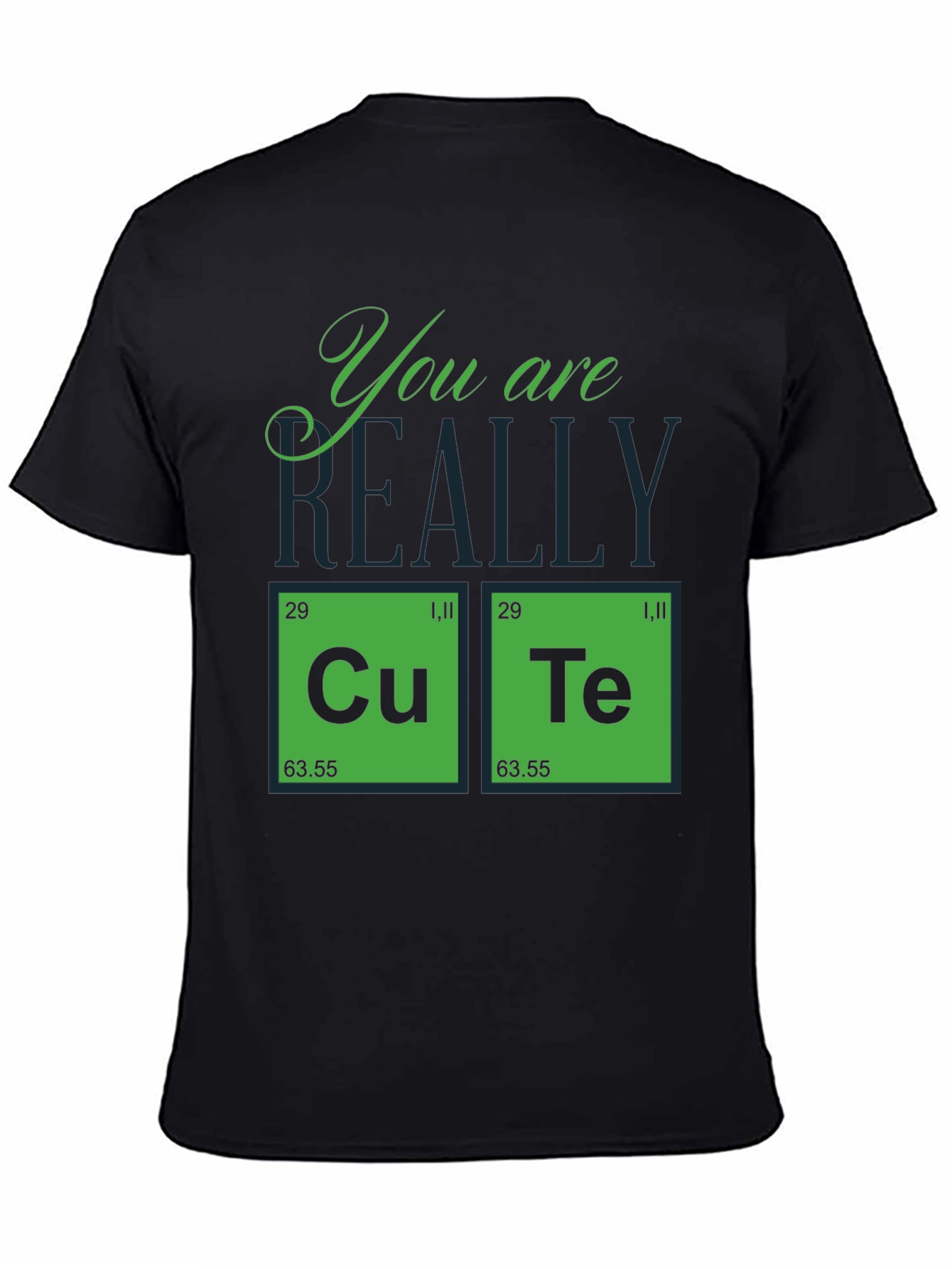 Black Cute Element T-Shirt Funny Chemistry Tee view 4