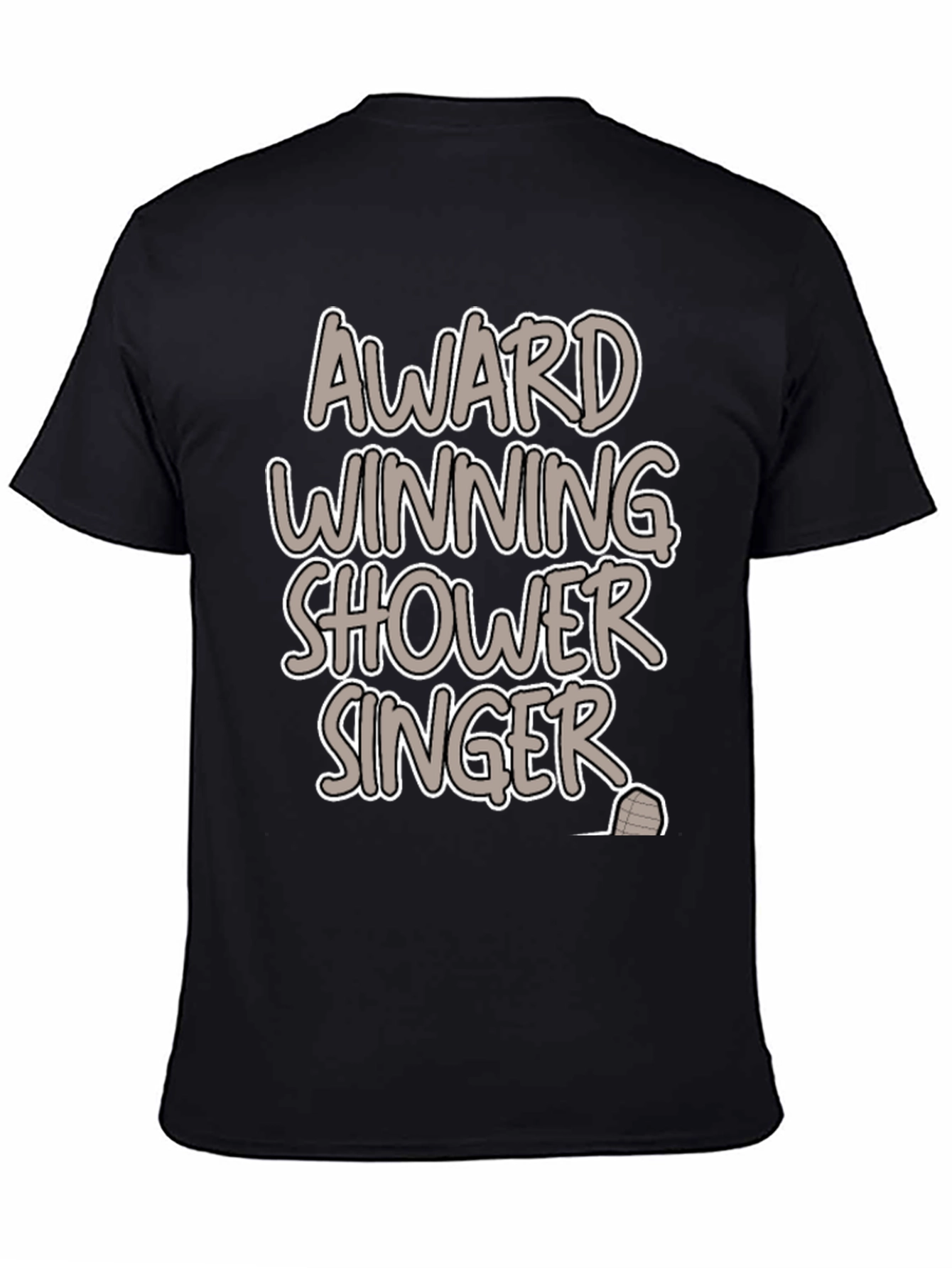 Black Award Winning Shower Singer Graphic Tee view 4