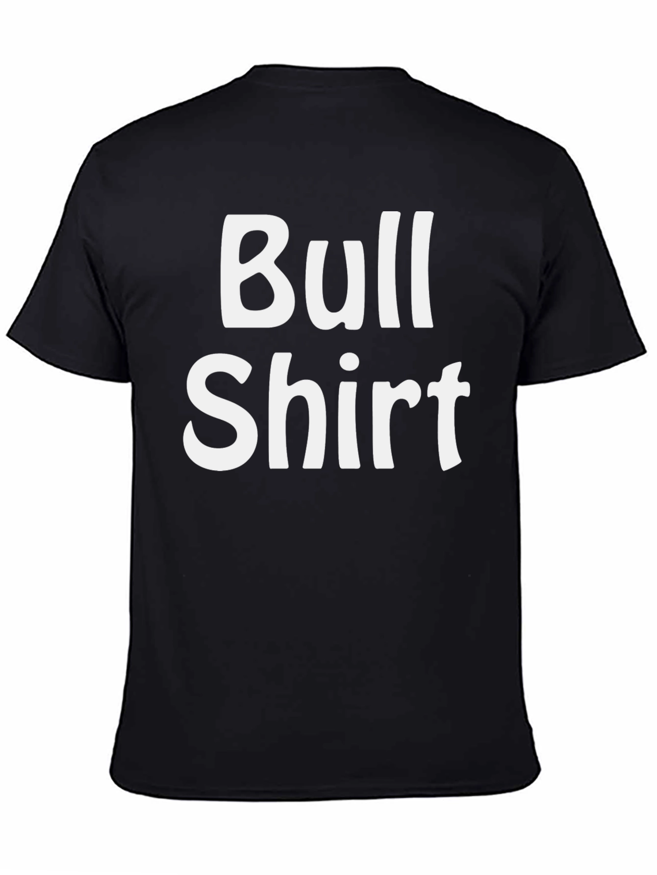 Black Funny "Bull Shirt" Graphic Tee view 4