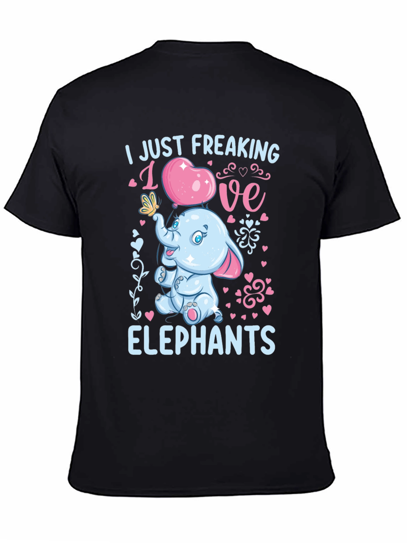 Black Elephant Lover Graphic Tee view 4