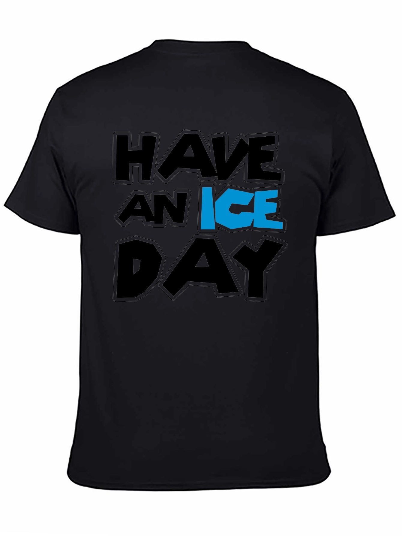 Black Have an Ice Day Graphic T-Shirt view 4