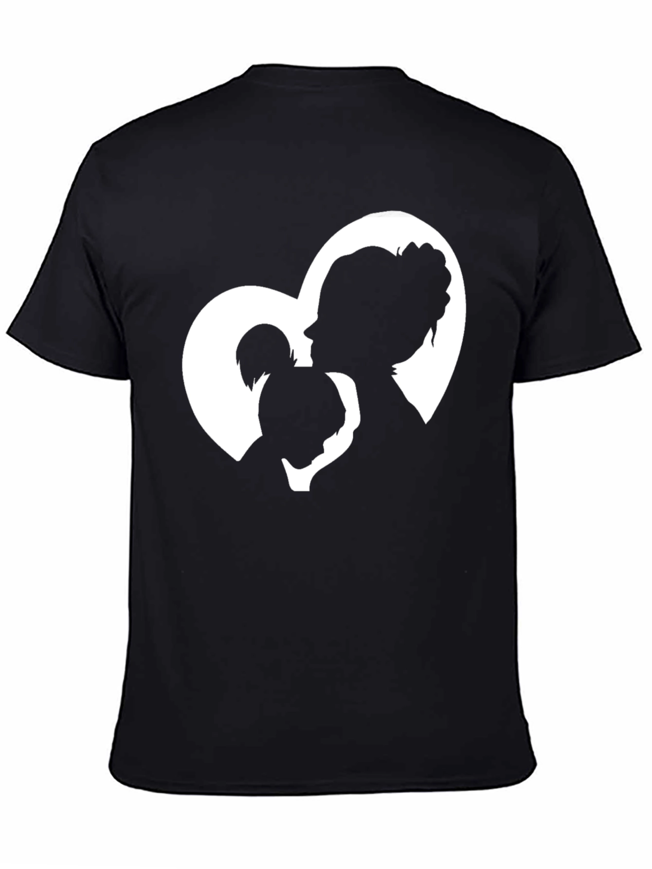Black Mother & Daughter Heart Graphic T-Shirt view 4