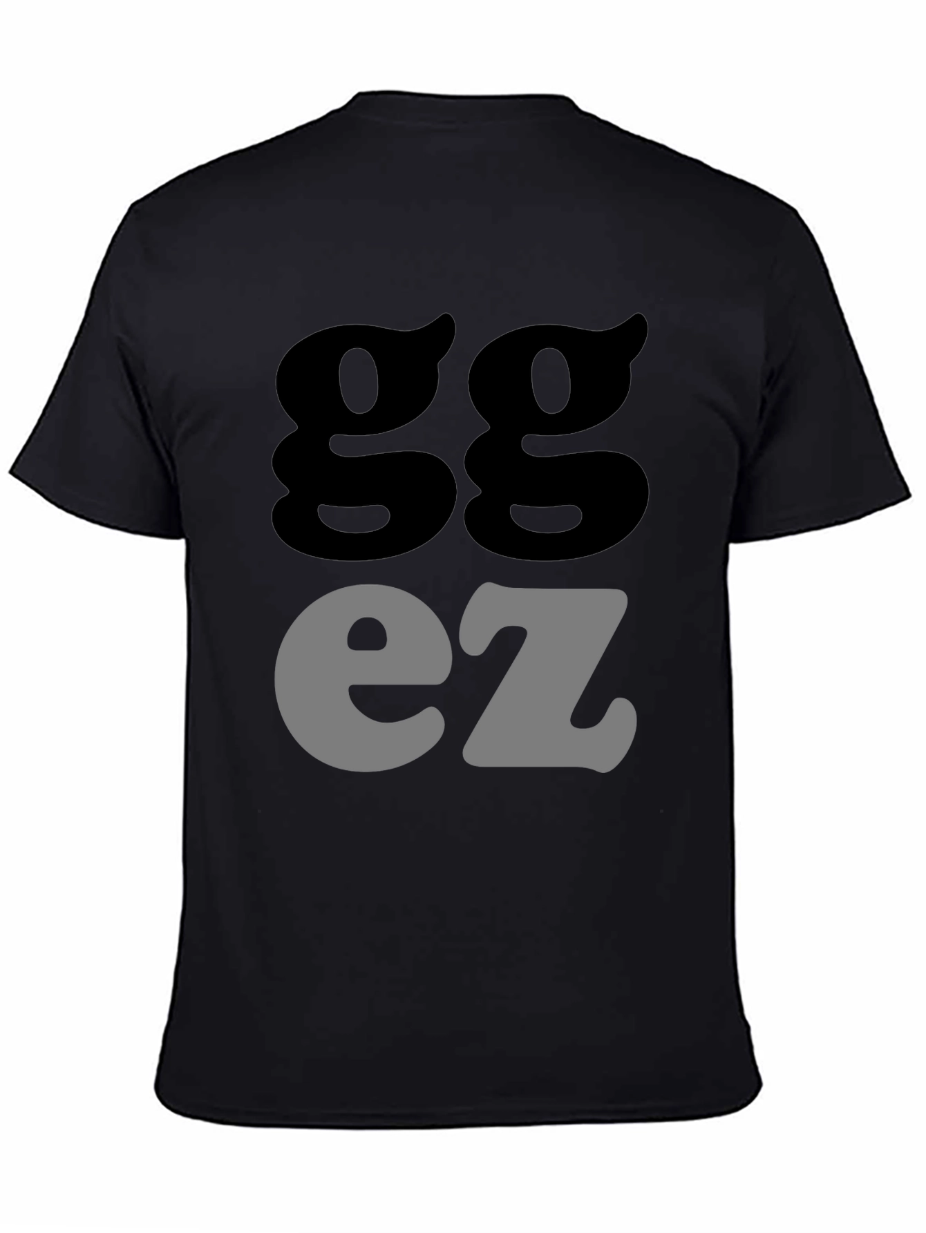 Black GG EZ Graphic Tee - Gamer T-Shirt view 4
