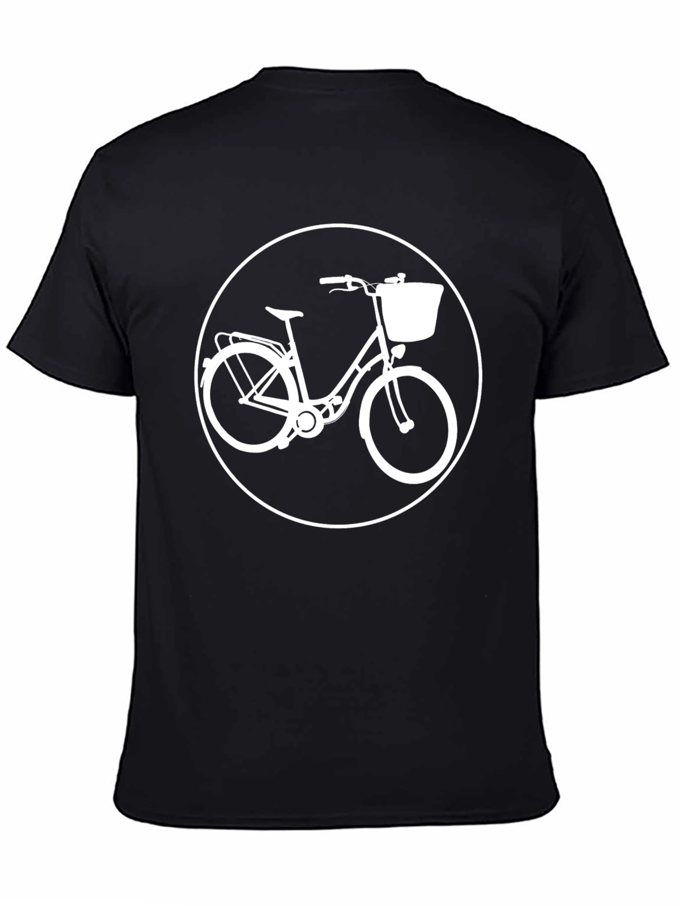 Black Retro Bicycle T-Shirt - Classic Style view 4