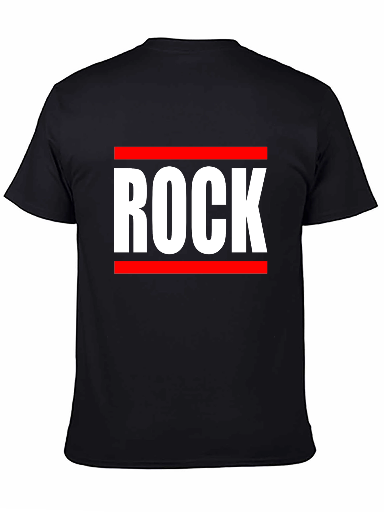 Black Rock Graphic Tee - Bold Statement T-Shirt view 4