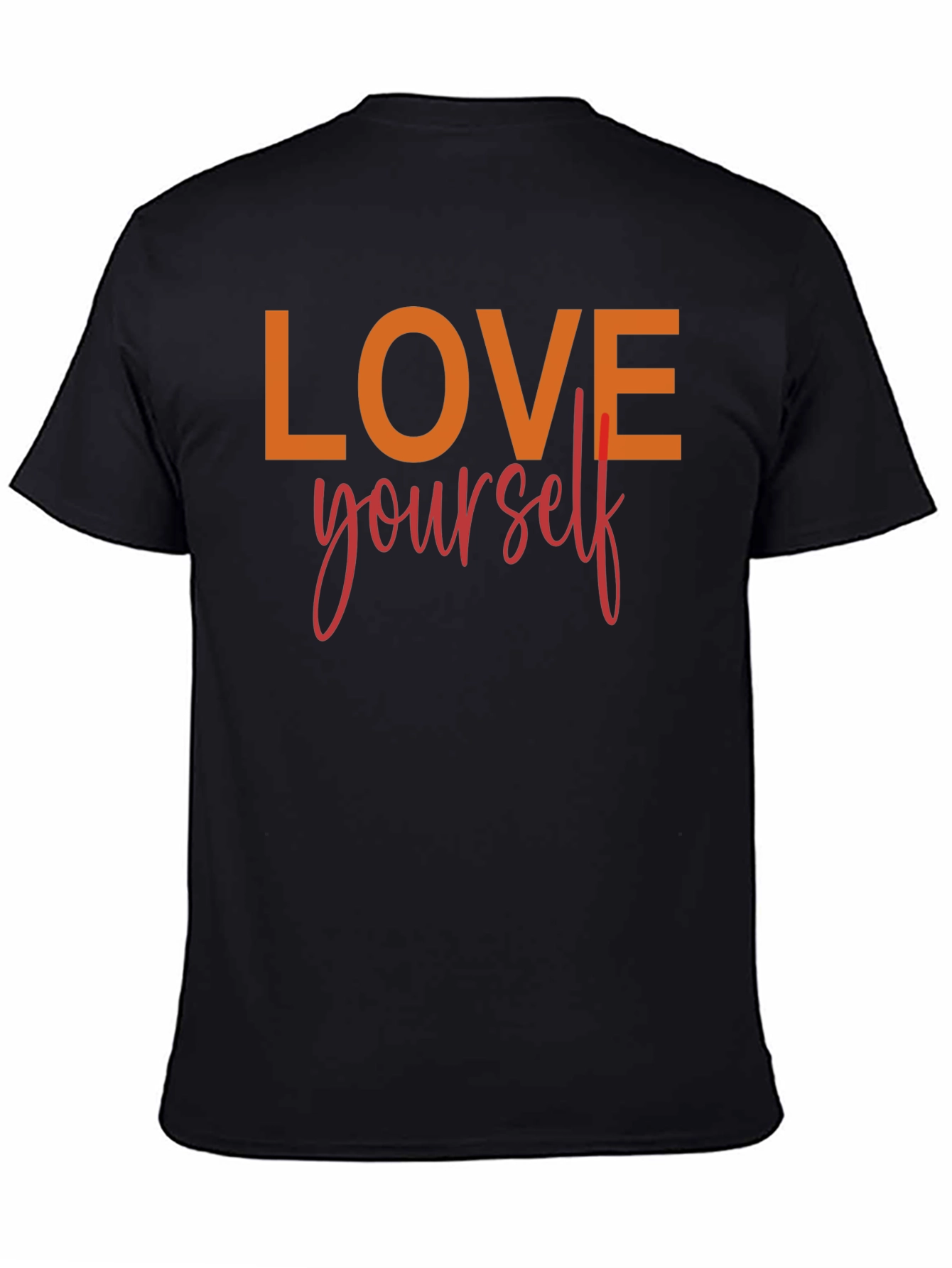 Black Love Yourself Graphic Tee - Black view 4