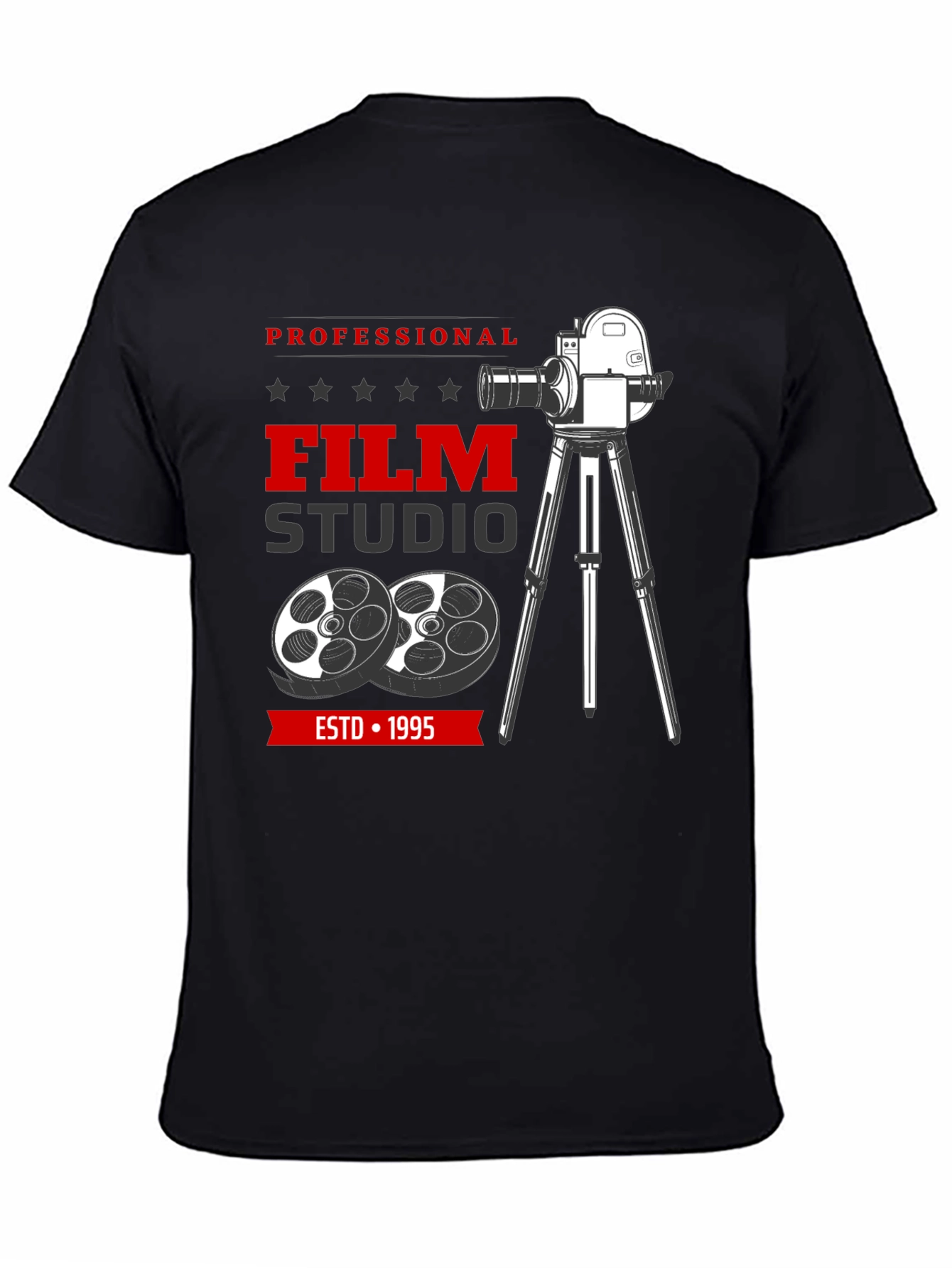 Black Professional Film Studio T-Shirt view 4
