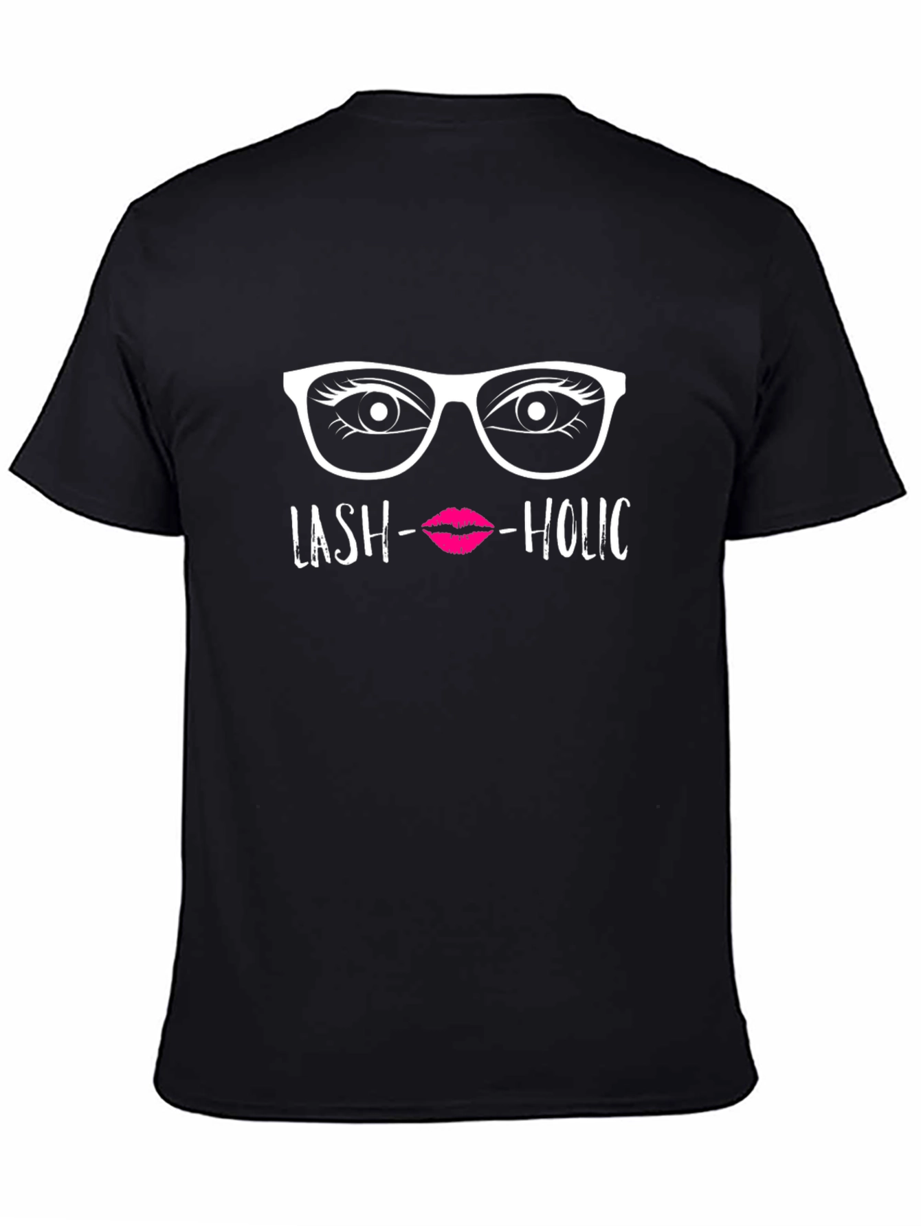 Black Lash-aholic Graphic Tee - Stylish & Fun! view 4