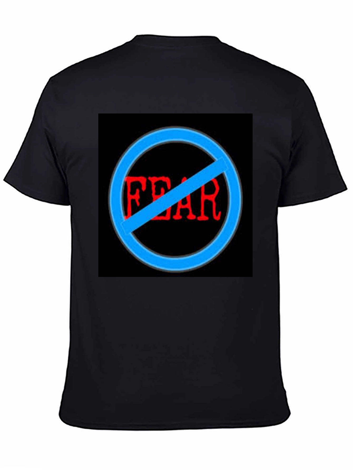 Black No Fear Graphic Black T-Shirt view 4