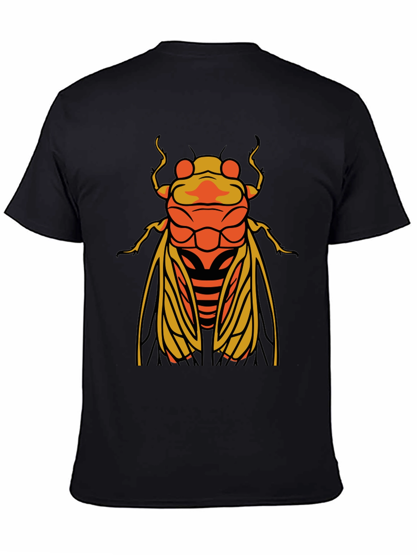 Black Cicada Graphic T-Shirt - Stylish Insect Tee view 4
