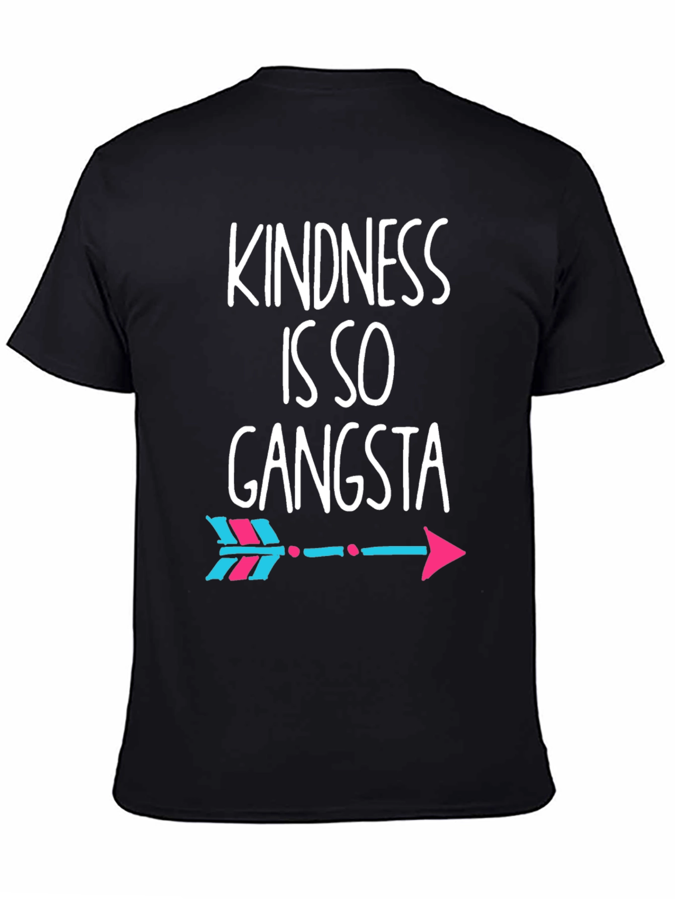 Black Kindness is So Gangsta Tee - Arrow Design view 4