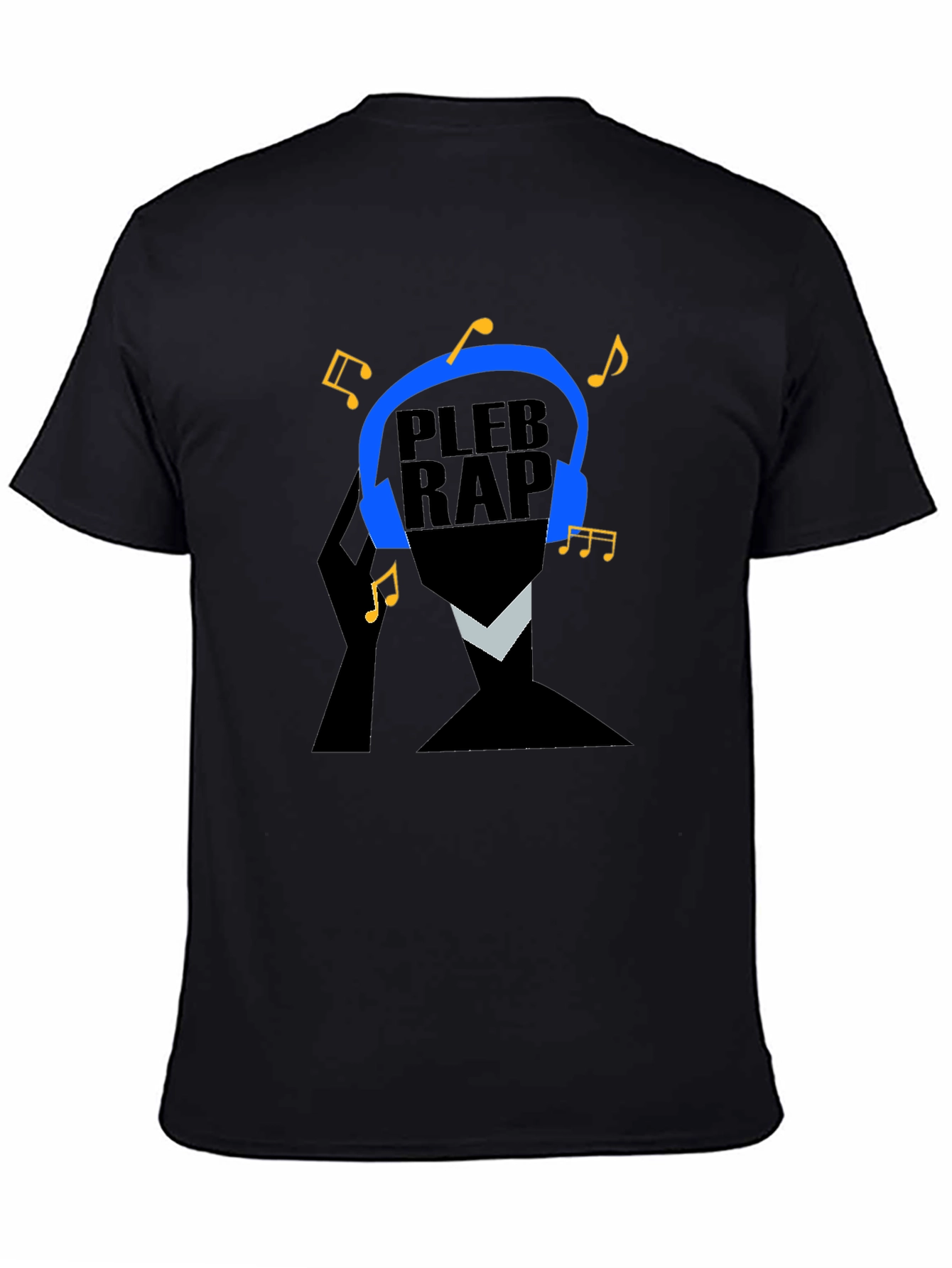 Black Pleb Rap Graphic T-Shirt - Trendy Music Lover Tee view 4
