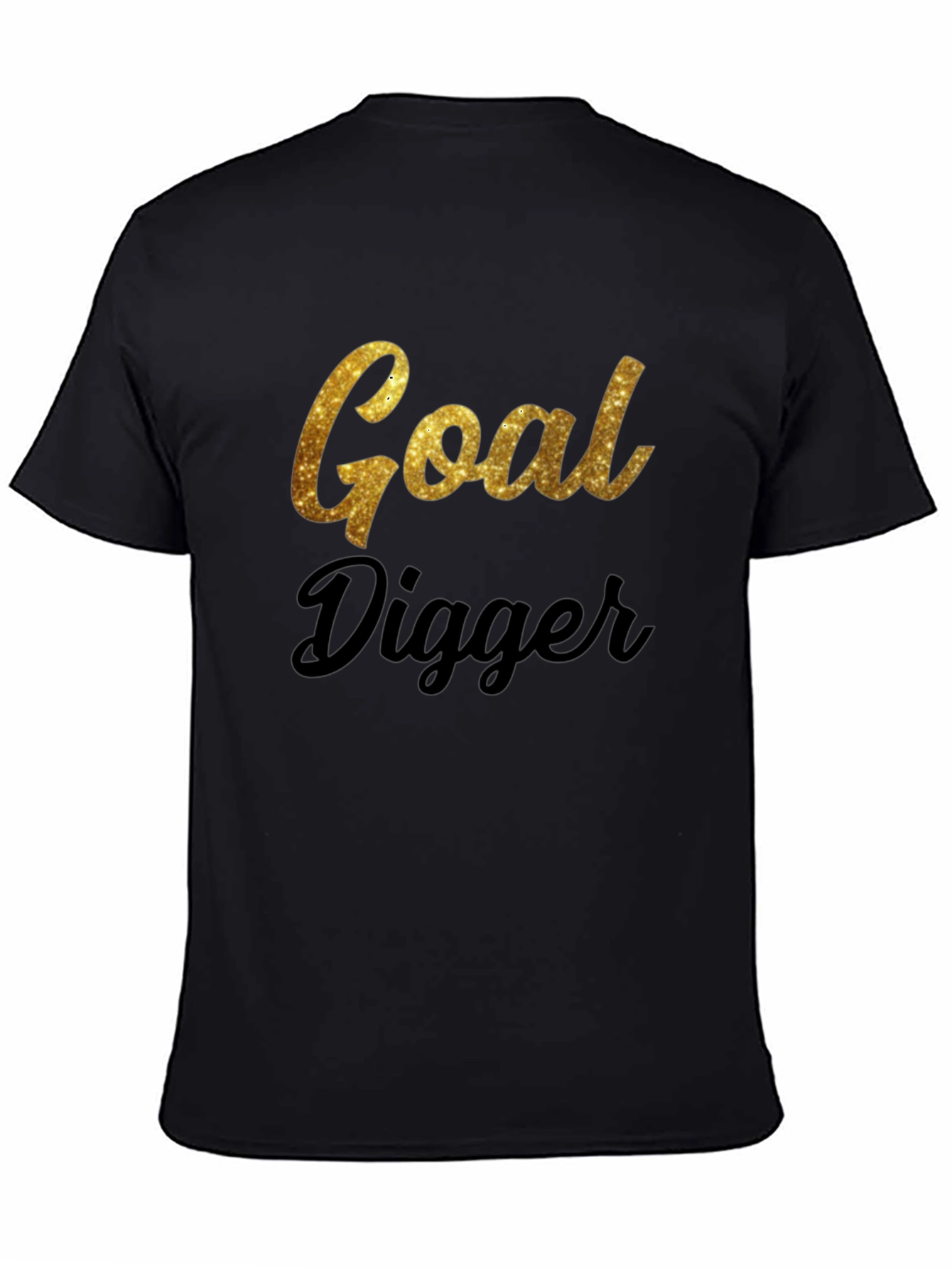 Black Goal Digger Black T-Shirt view 4