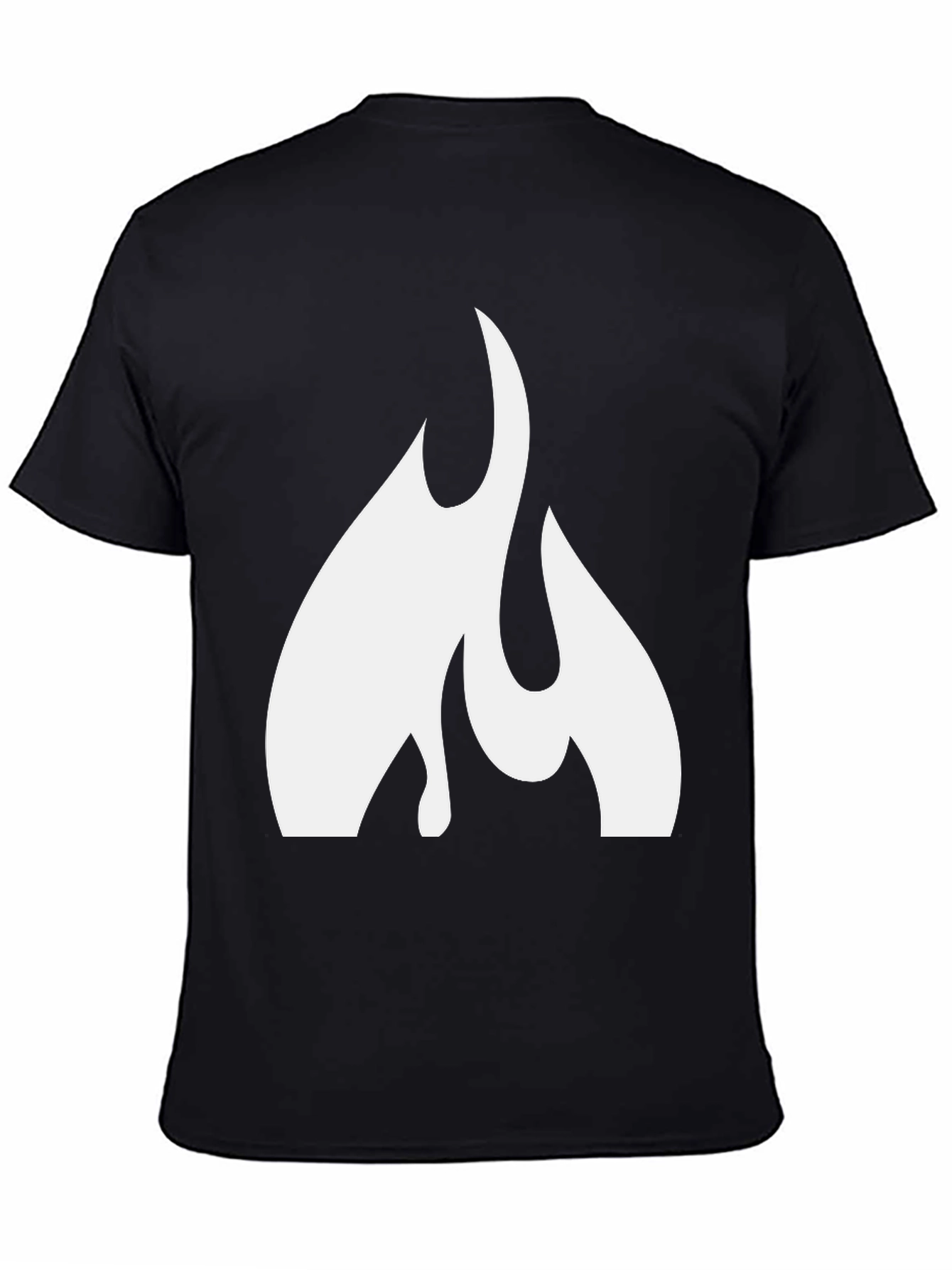 Black Flame Graphic Black T-Shirt - Bold & Stylish view 4