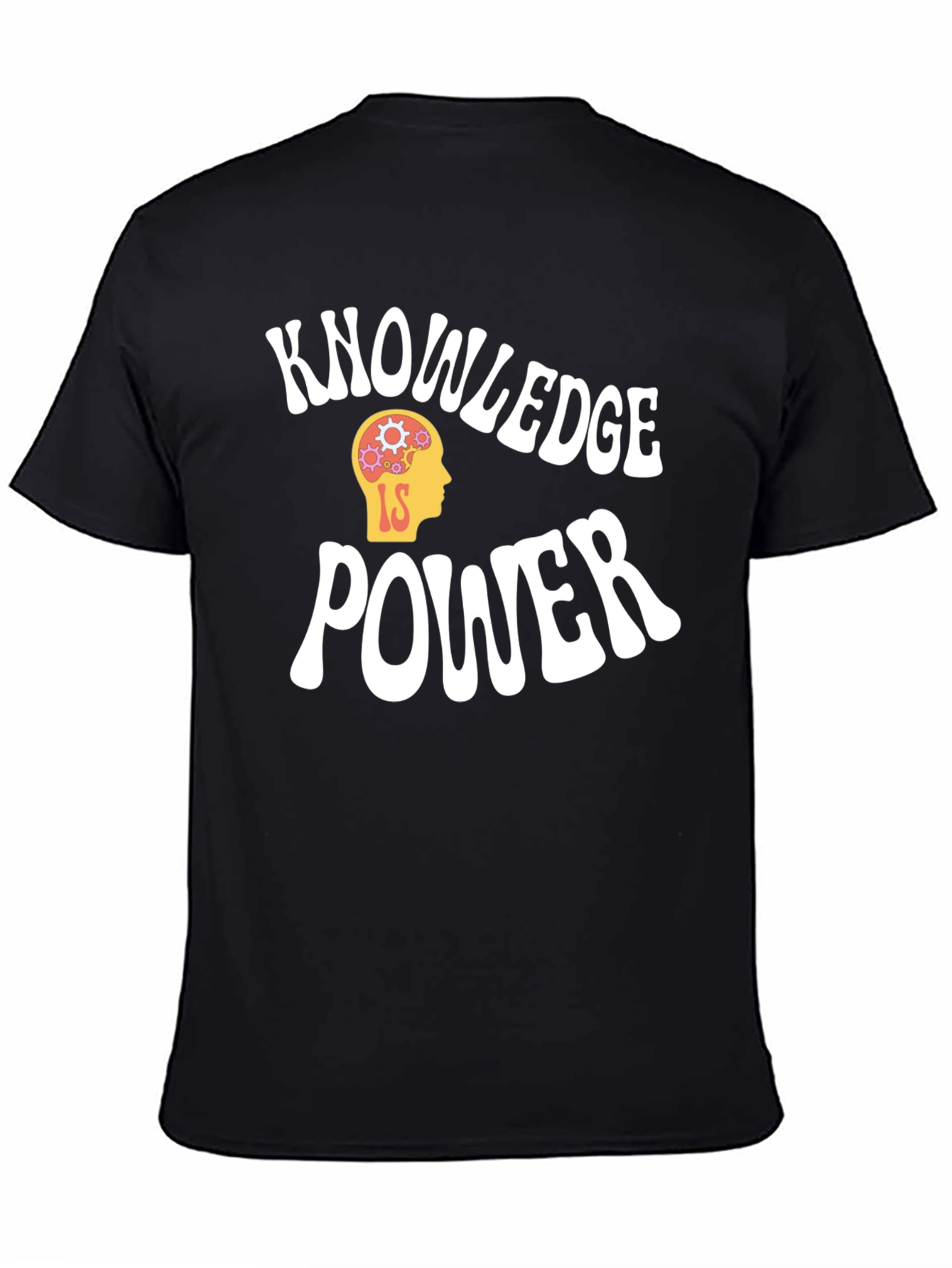 Black Knowledge is Power Graphic Tee - Black view 4