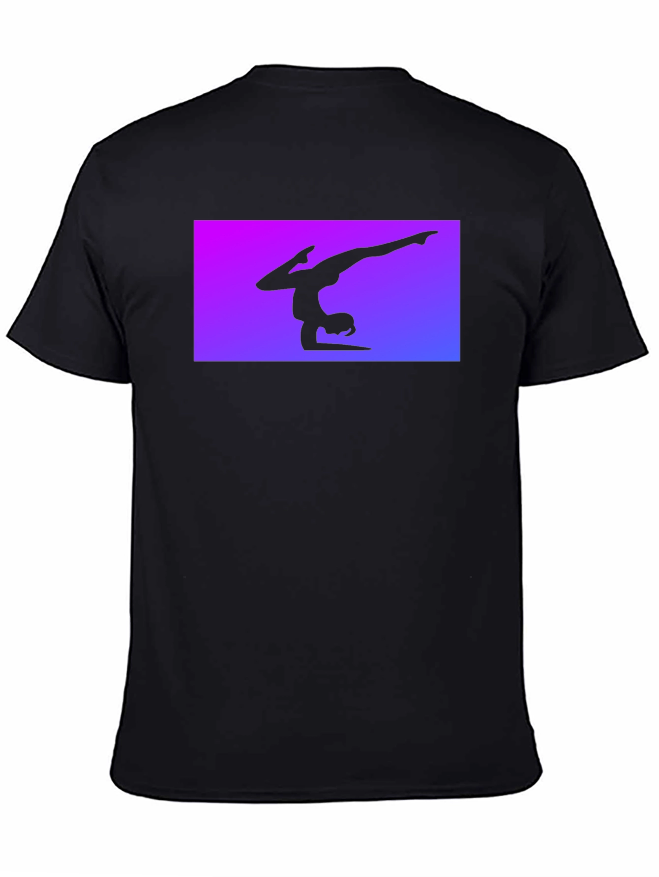 Black Gymnast Silhouette Tee - Black view 4