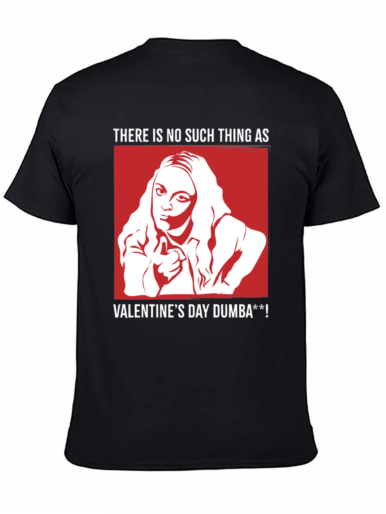 Black Mean Girls Valentine's Day T-Shirt view 4