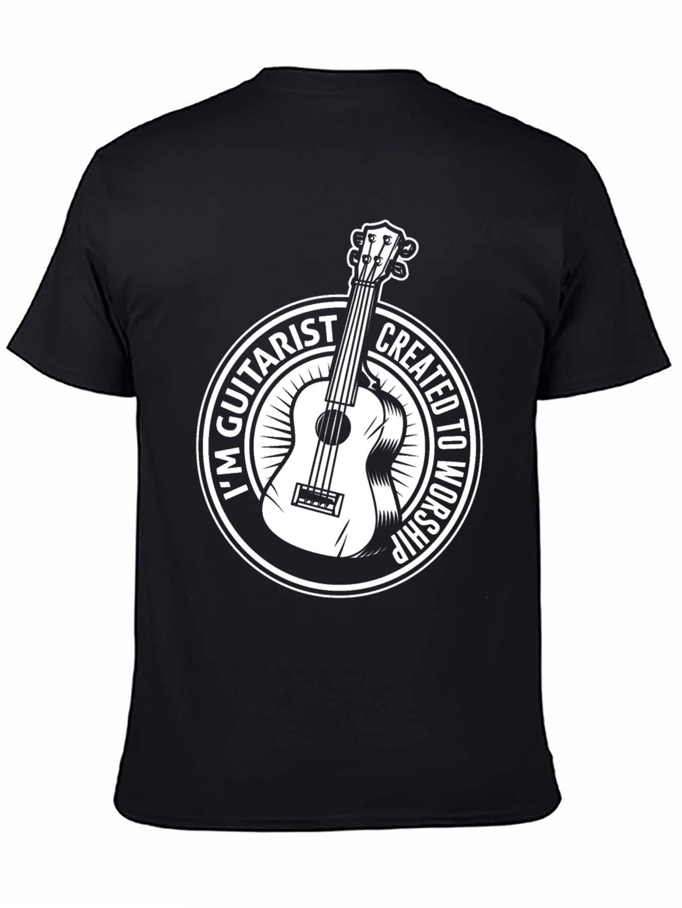 Guitarist Worship Graphic Tee - Black - 4