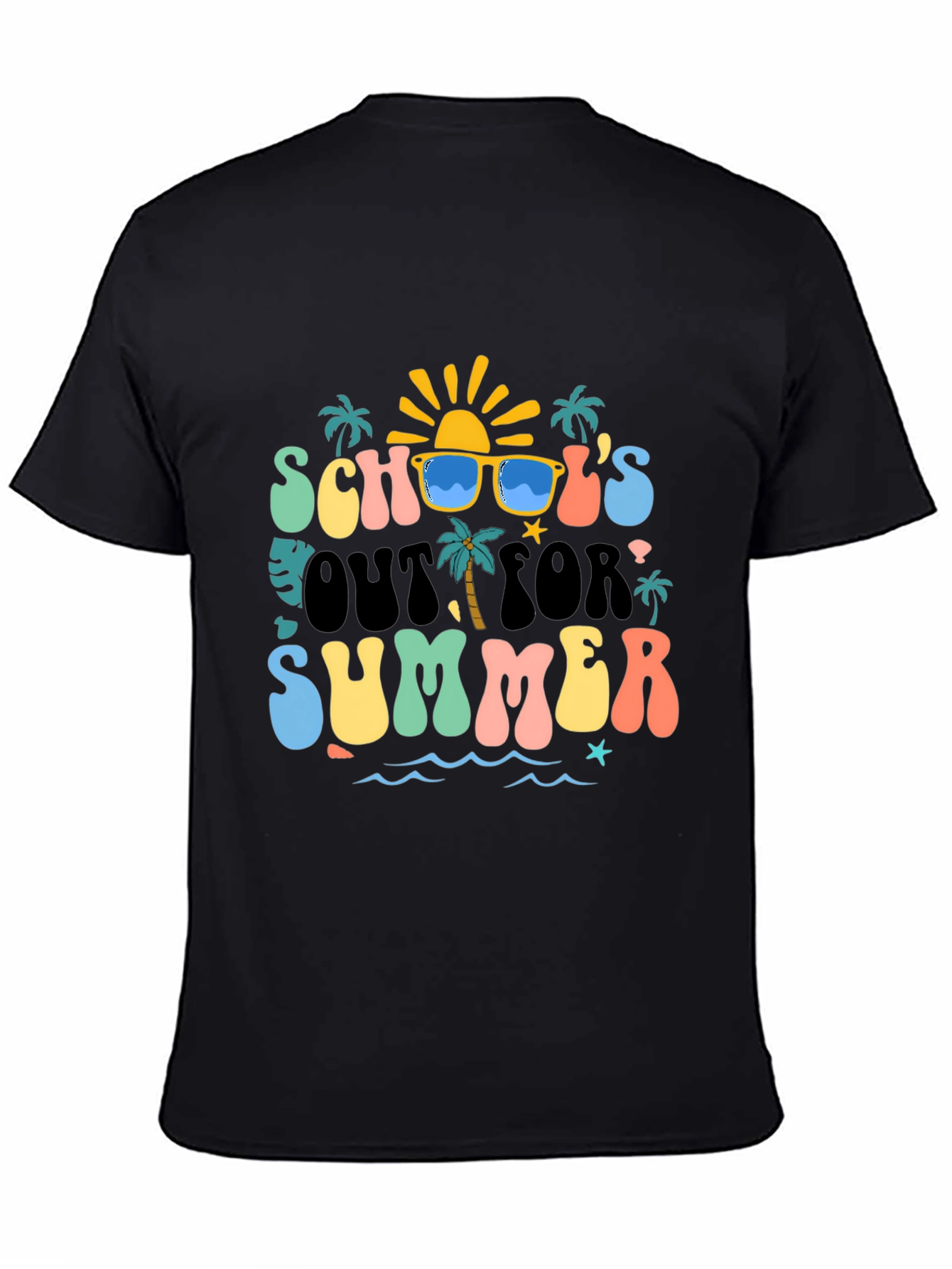 Black School's Out for Summer T-Shirt view 4