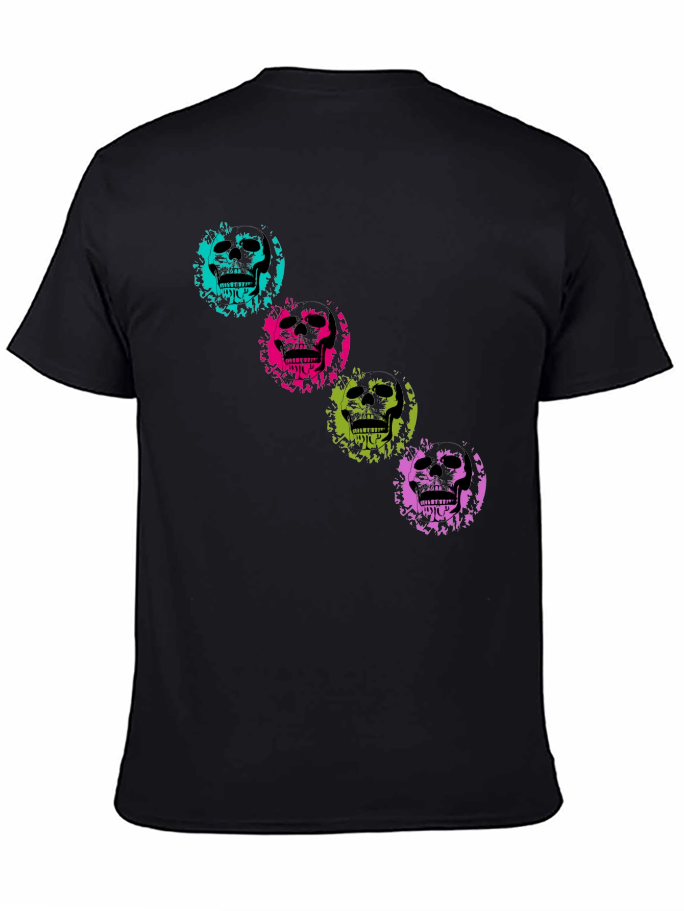 Black Skull Graphic T-Shirt - Stylish Cotton Tee view 4