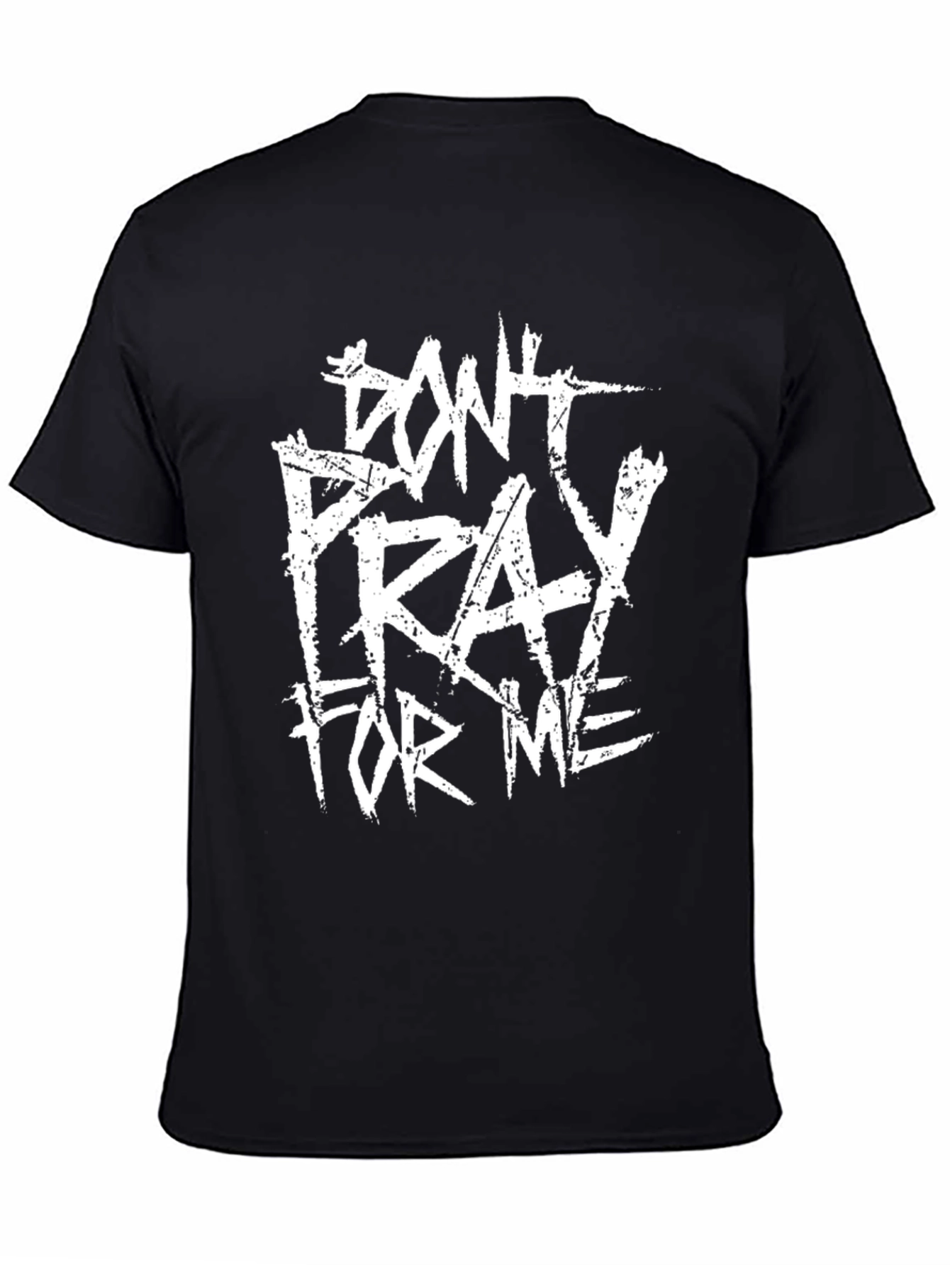 Black Don't Pray For Me Graphic T-Shirt view 4