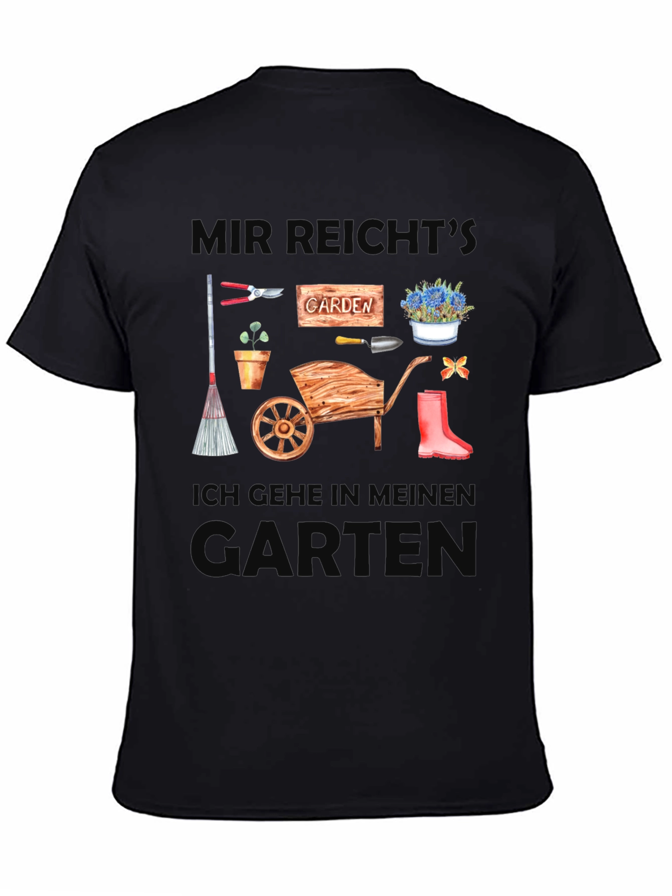 Black Gardener's Delight Tee view 4