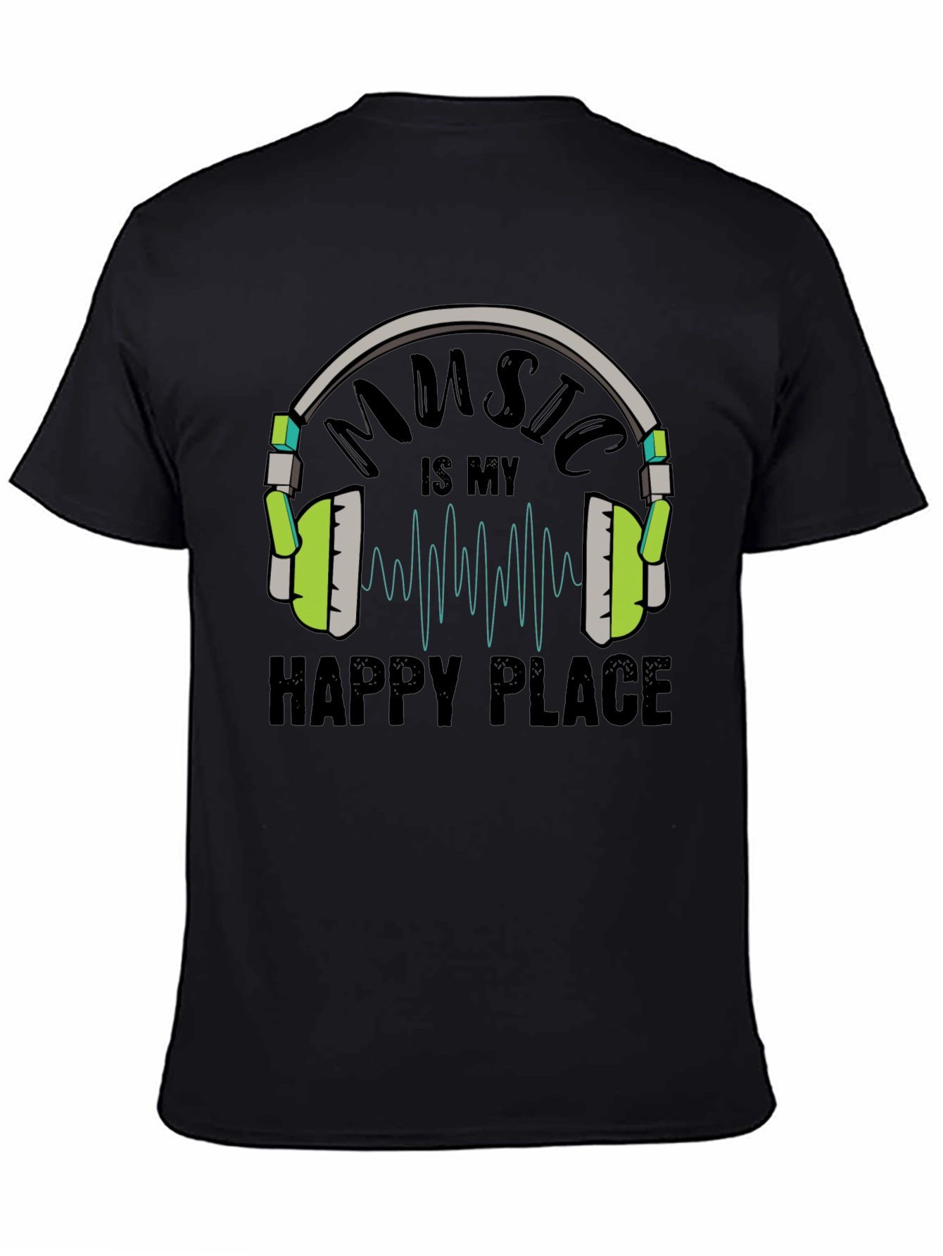 Black Music is My Happy Place T-Shirt view 4