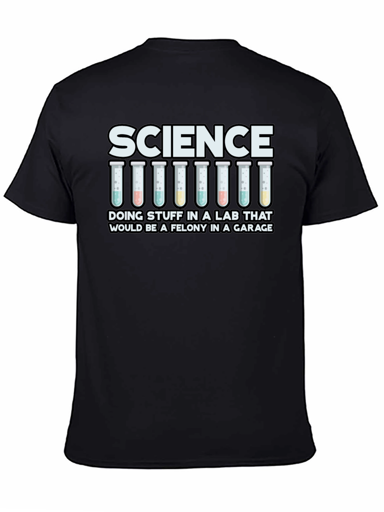 Black Science Lab Funny T-Shirt view 4