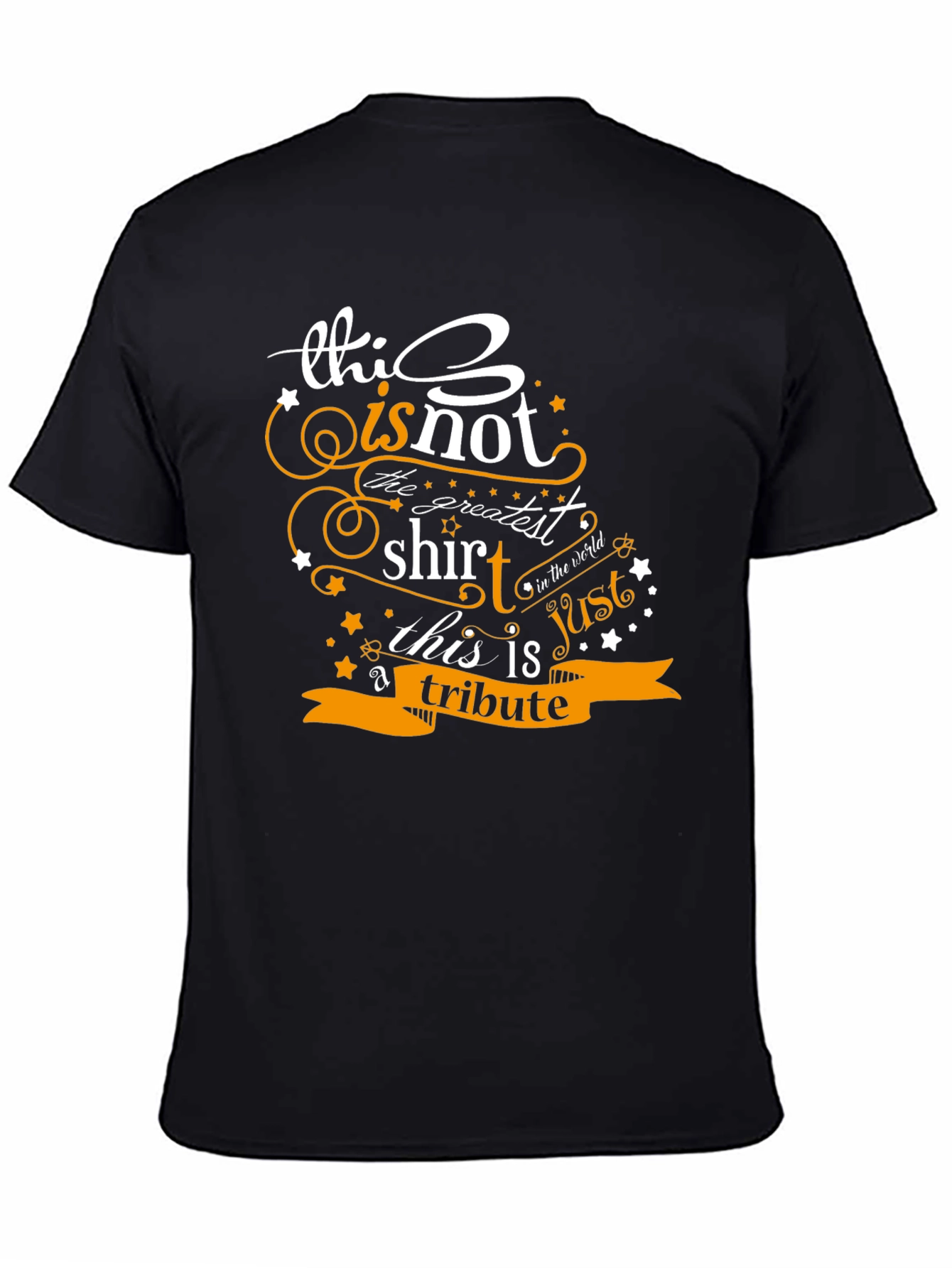 Black Tribute Graphic Tee - This is Not The Greatest Shirt T-Shirt view 4