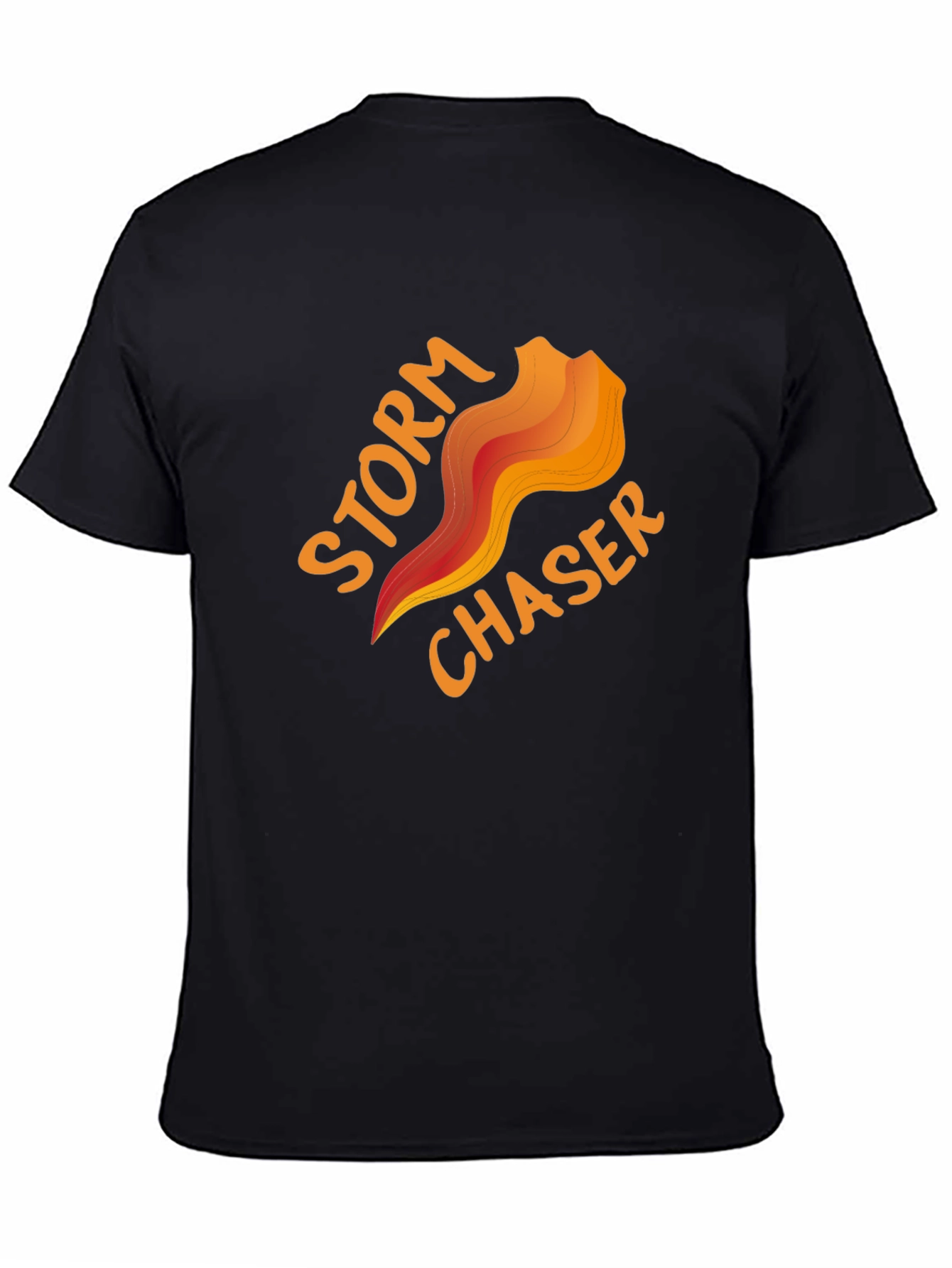 Black Storm Chaser Graphic Tee - Weather Enthusiast Shirt view 4