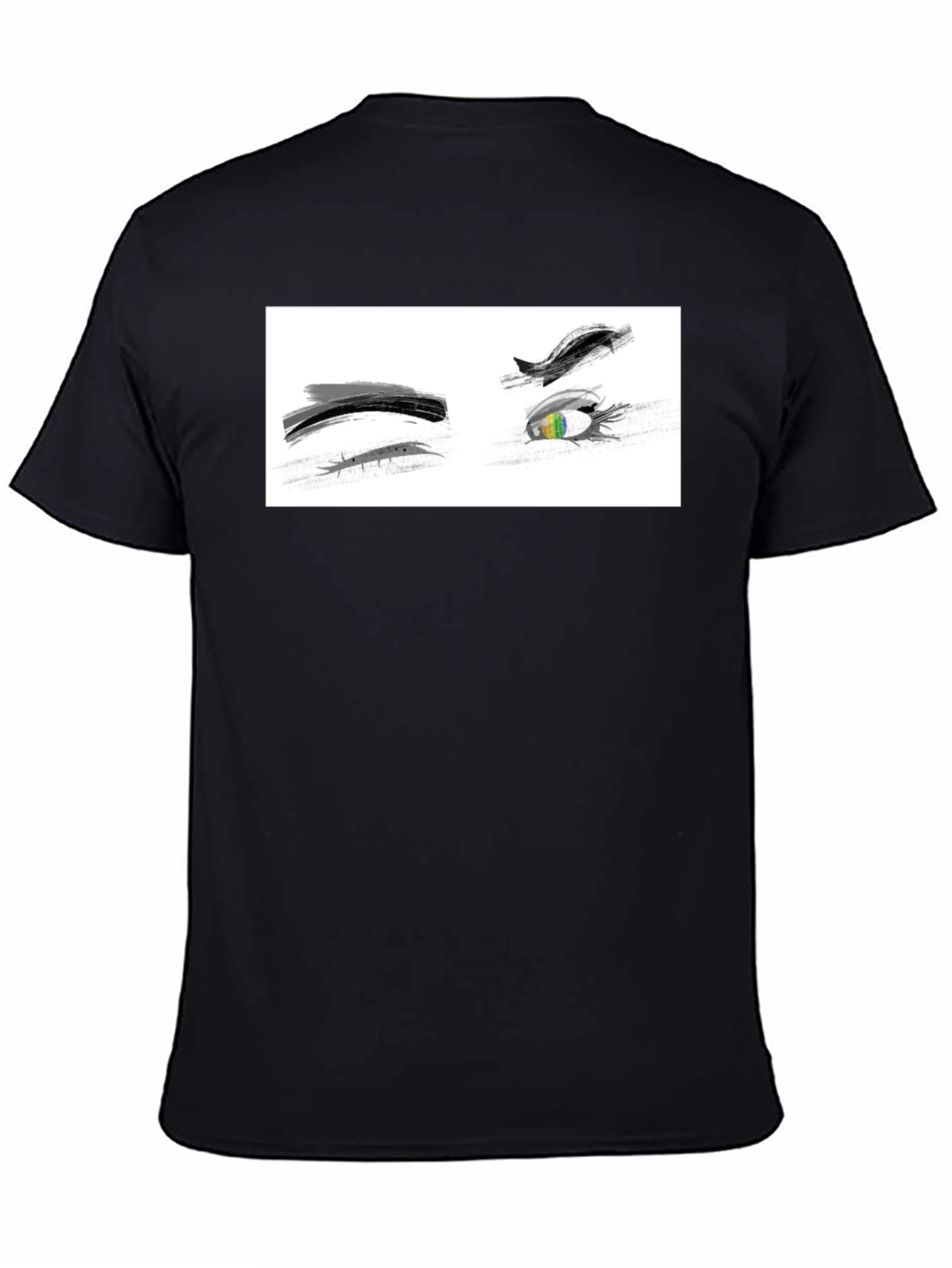 Black Eye Art Black Tee view 4