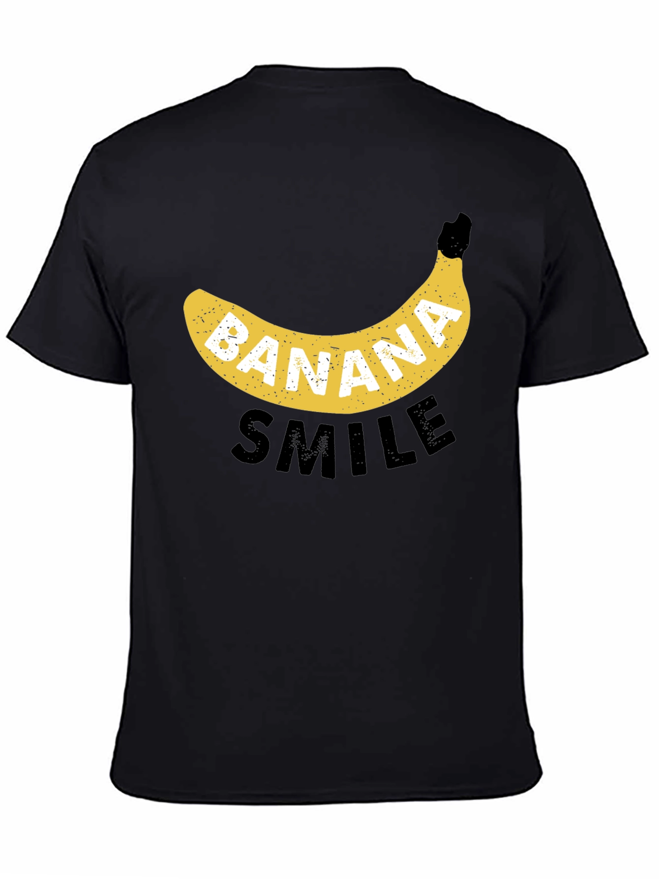 Black Banana Smile Black Graphic Tee view 4