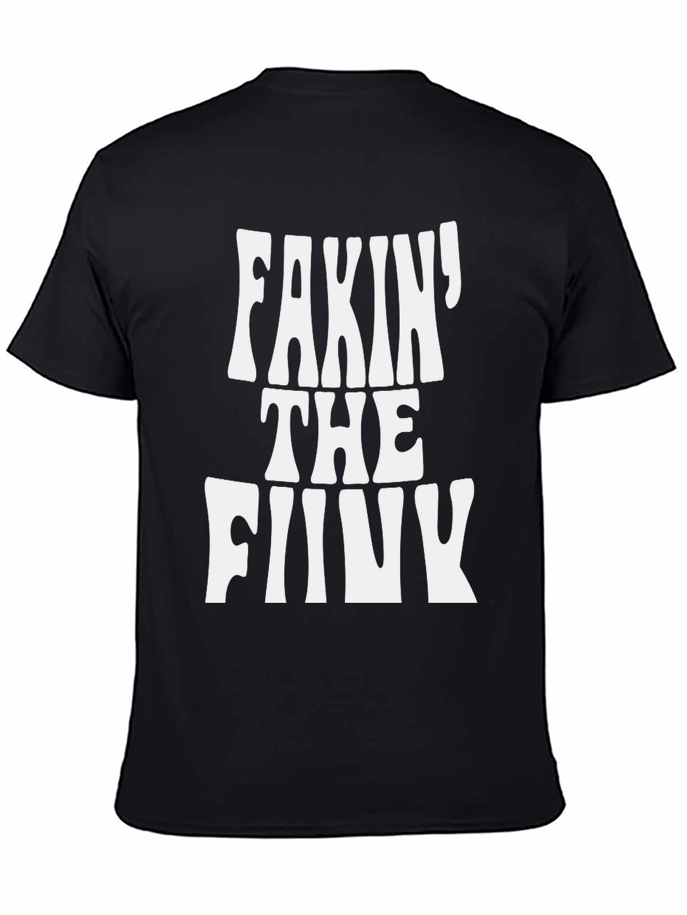 Black Fakin' the Funk Graphic Tee - Black Cotton T-Shirt view 4