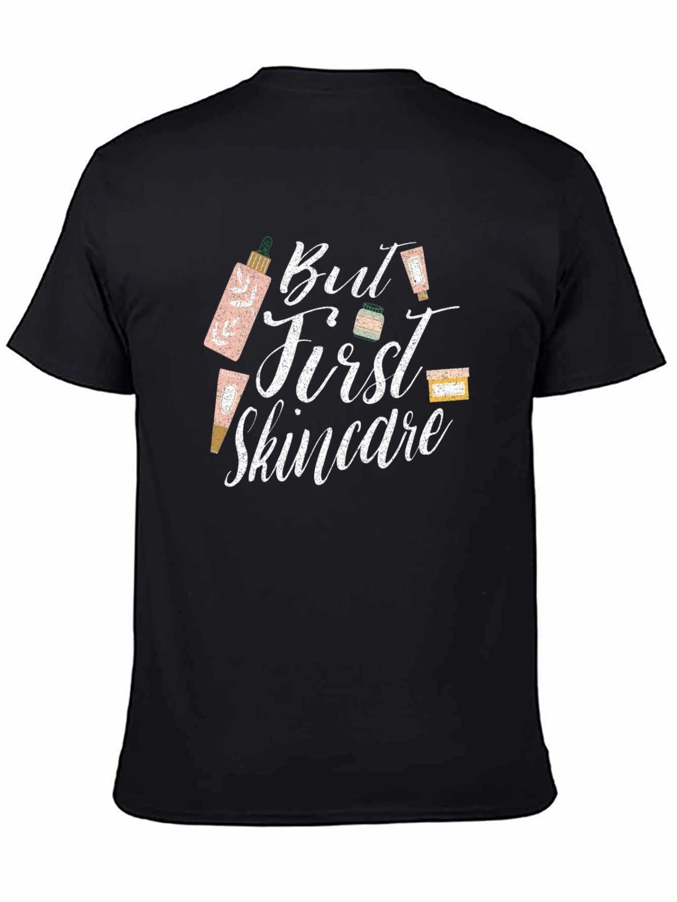 Black But First Skincare T-Shirt view 4