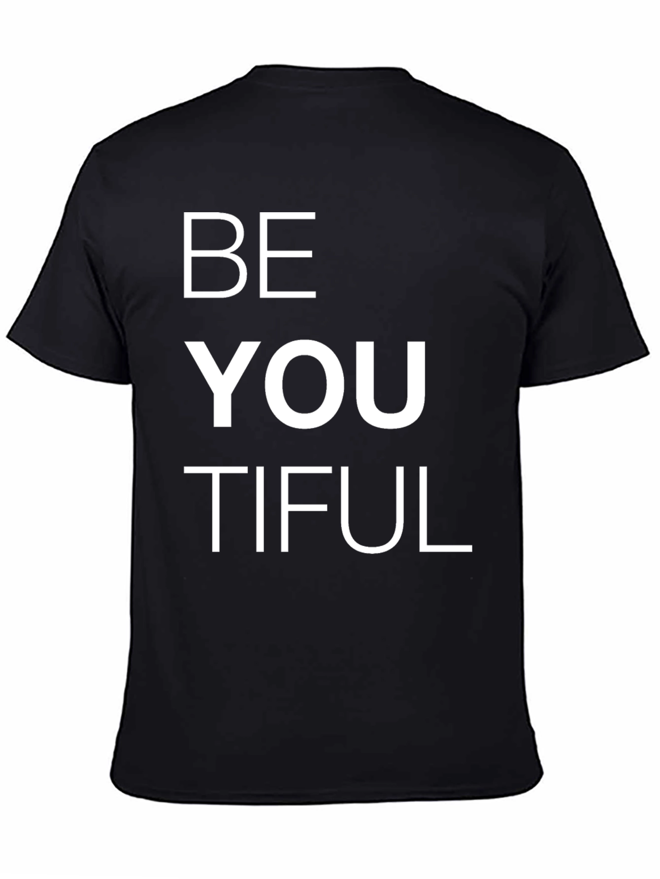 Black BeYOUtiful Graphic Tee - Inspiring Unisex T-Shirt view 4