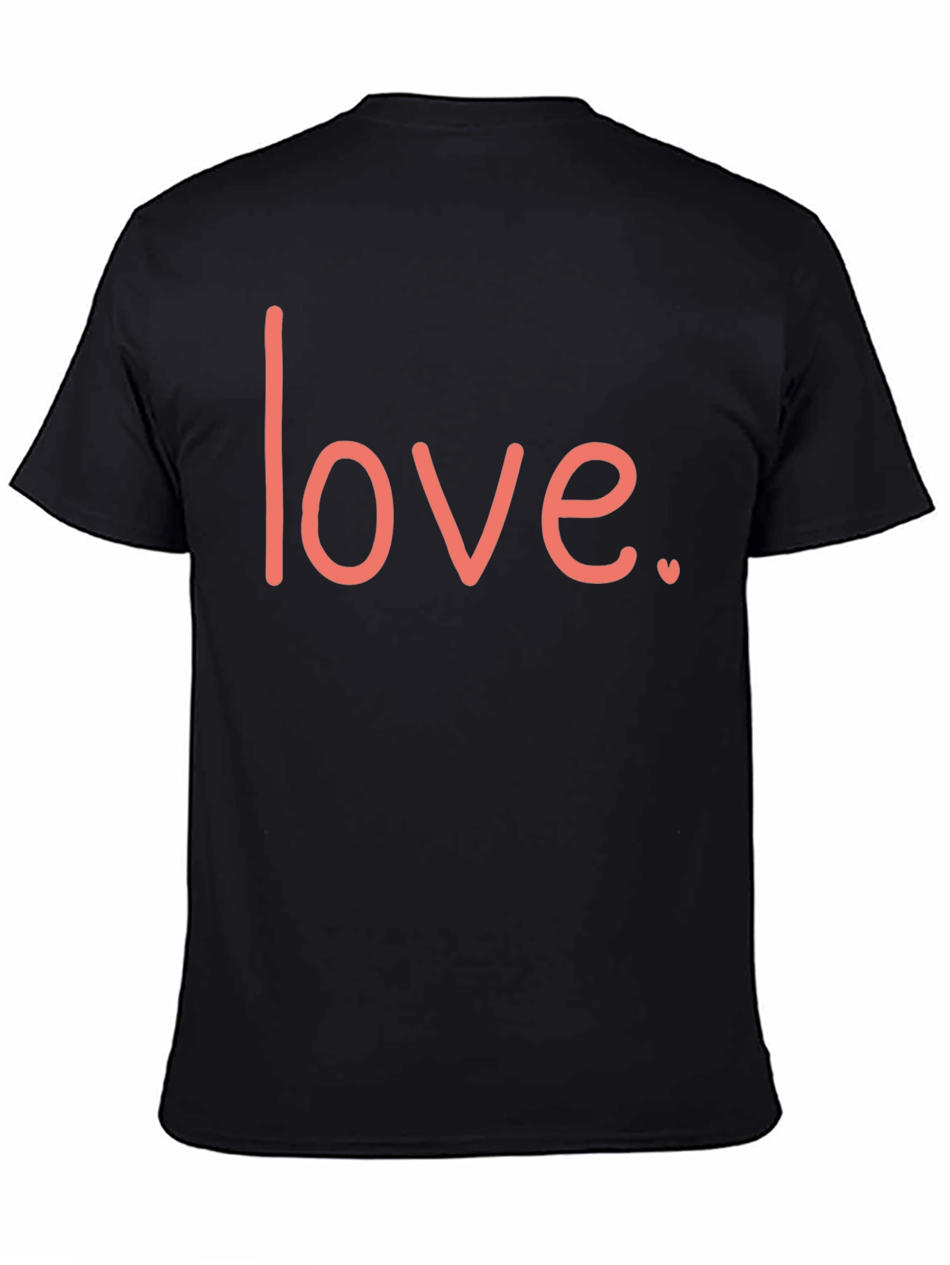 Black Love Graphic Black T-Shirt - Stylish Casual Wear view 4