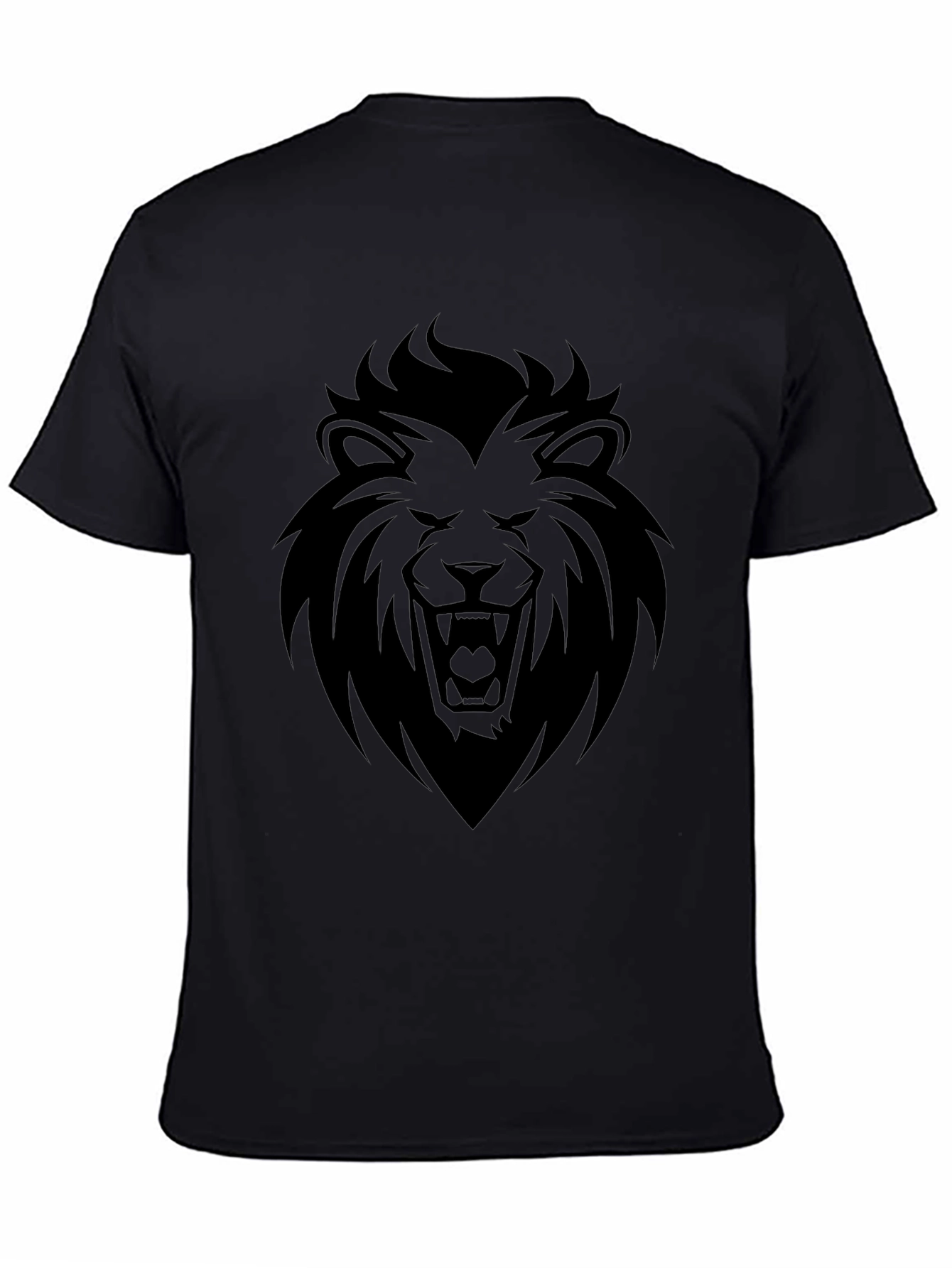 Black Black Lion Graphic Tee - Men's Short Sleeve T-Shirt view 4