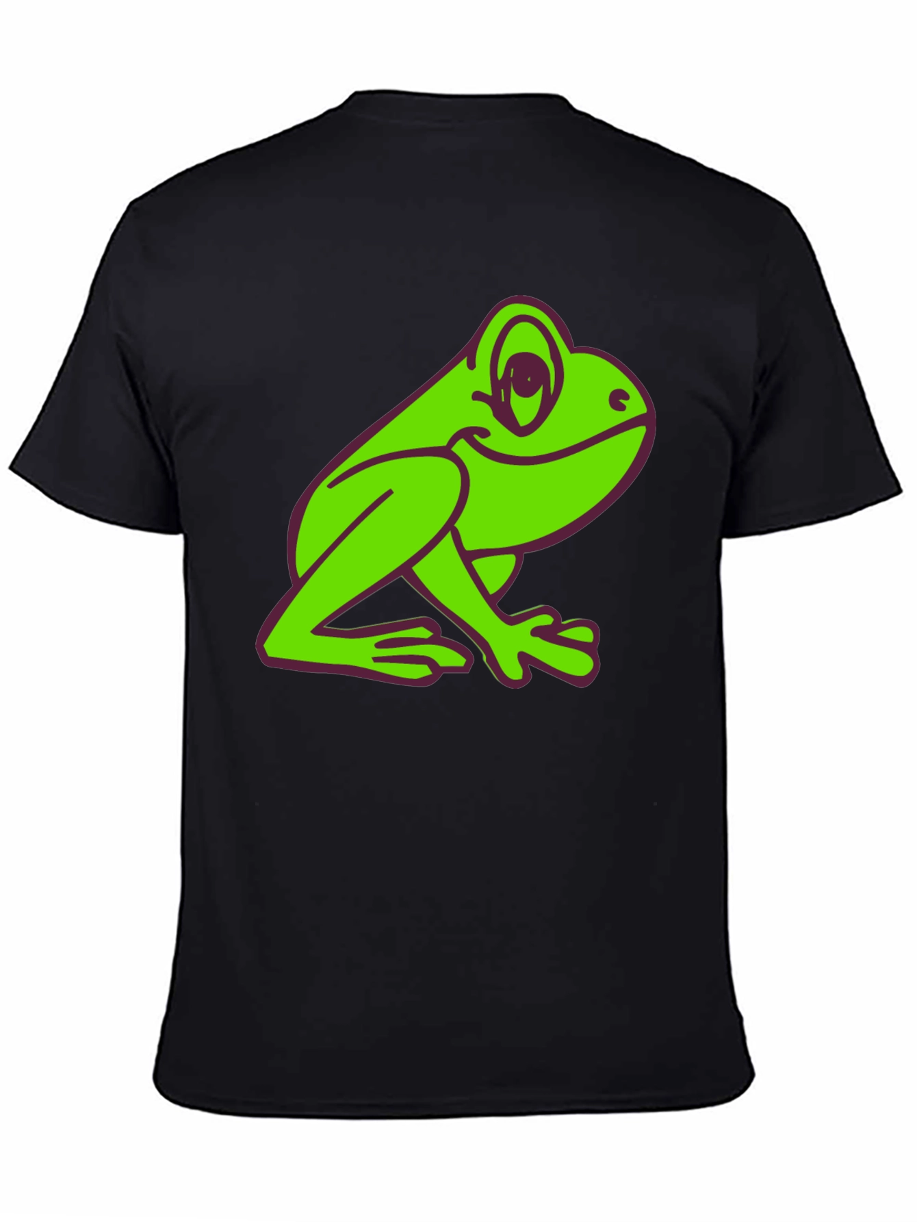 Black Fun Frog Graphic Tee - Black T-Shirt view 4